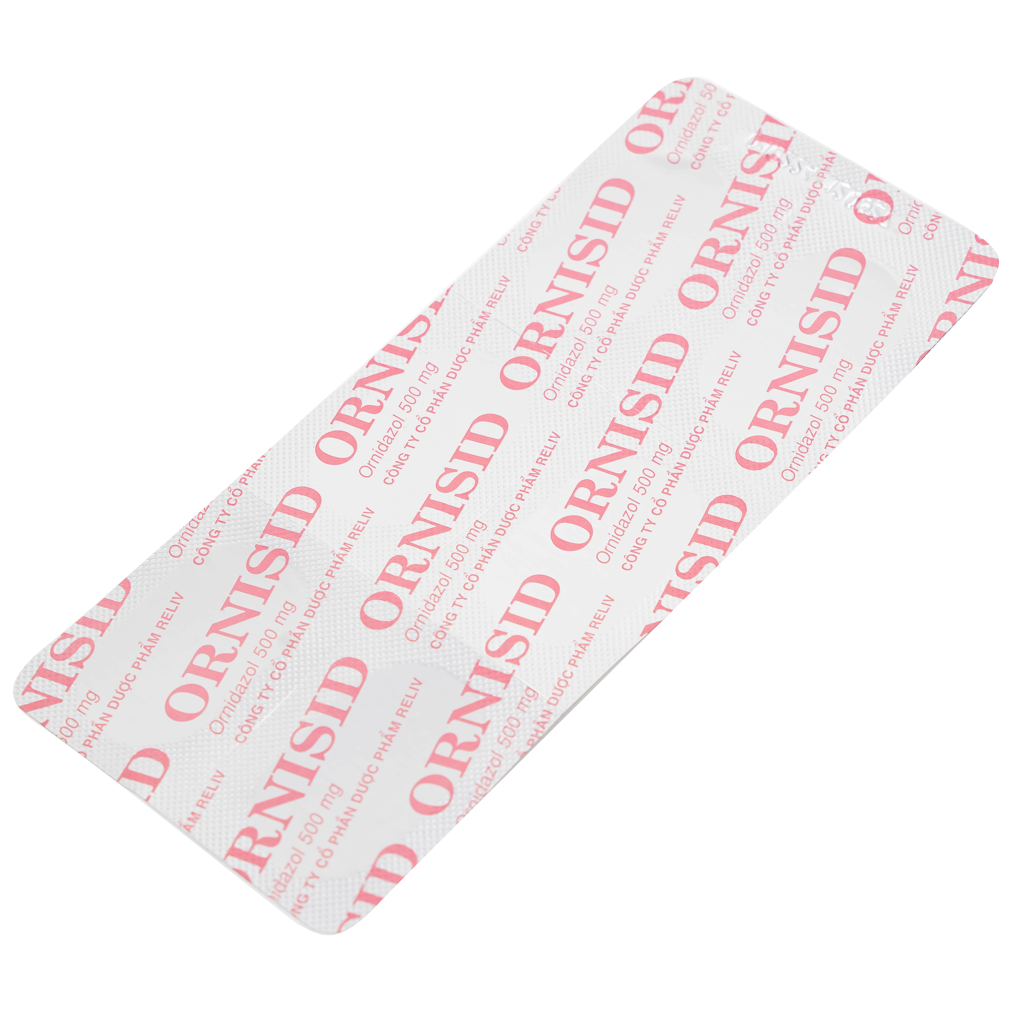 Thuốc Ornisid 500mg Reliv điều trị nhiễm amip ở ruột và gan (5 vỉ x 6 viên)