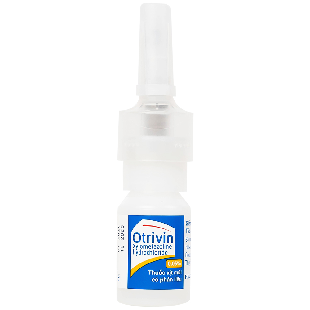Thuốc xịt mũi Otrivin 0.05% GSK giảm triệu chứng nghẹt mũi, viêm mũi dị ứng (10ml)