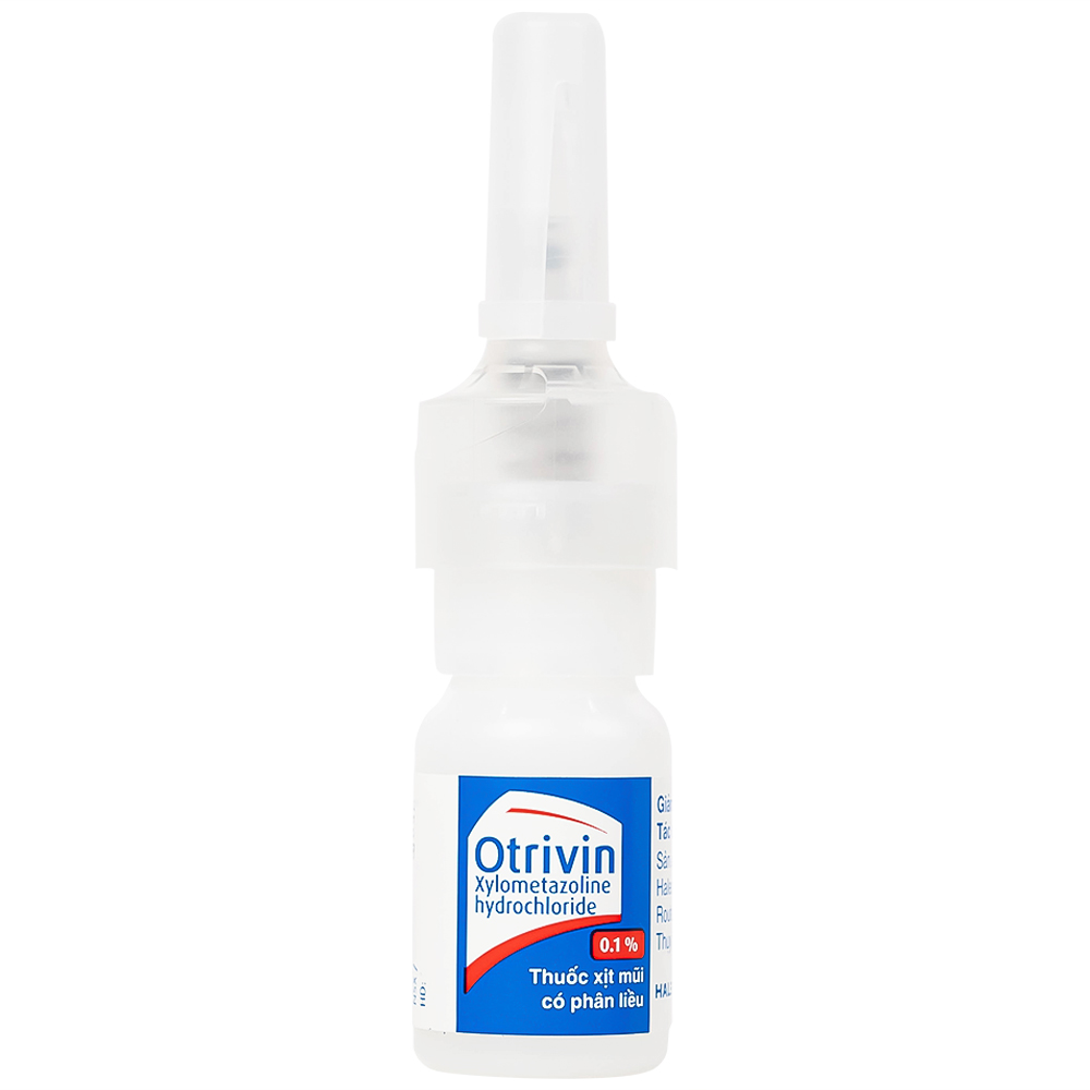 Thuốc xịt mũi Otrivin 0.1% GSK điều trị nghẹt mũi, sung huyết mũi (10ml) 