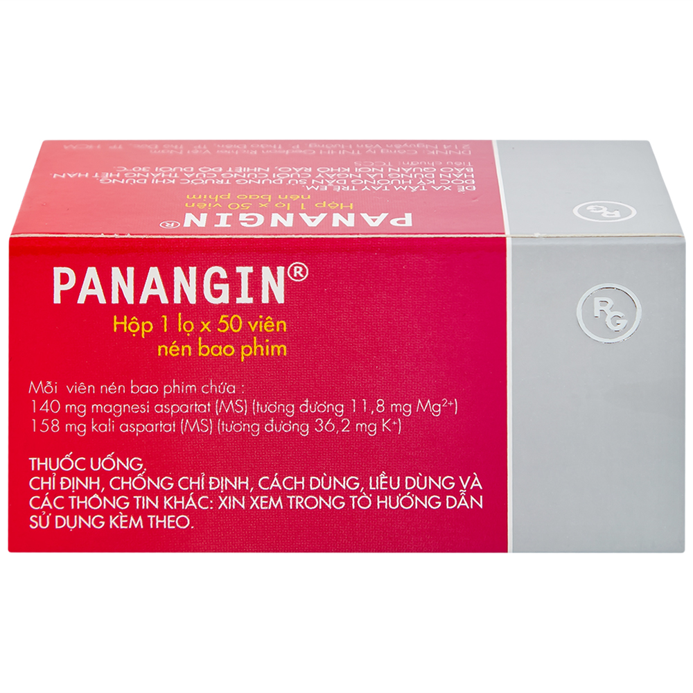 Viên nén Panangin Gedeon bổ sung kali, magnesi dùng trong suy tim (50 viên)