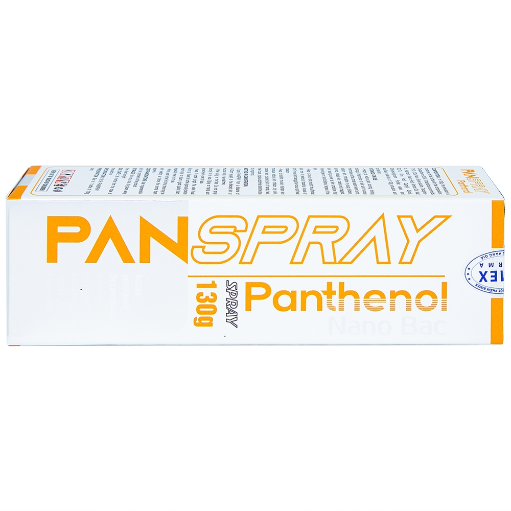 Xịt dưỡng ẩm, giảm viêm da Panspray Panthenol Nano Bạc Bimex 130g