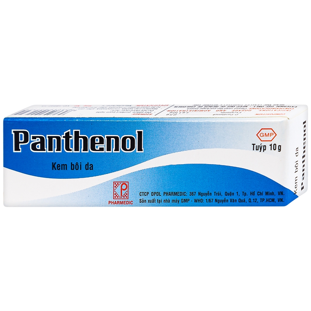 Kem bôi da Panthenol Pharmedic điều trị tổn thương da, bỏng nhẹ, nứt da chân, nứt đầu vú (10g)