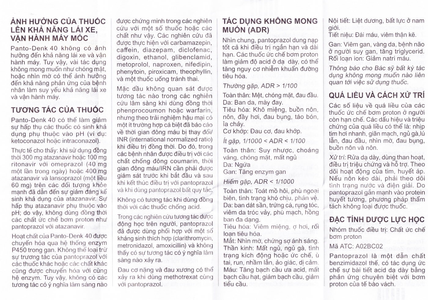 Viên nén Panto-Denk 40 điều trị loét tá tràng, loét dạ dày (2 vỉ x 14 viên)