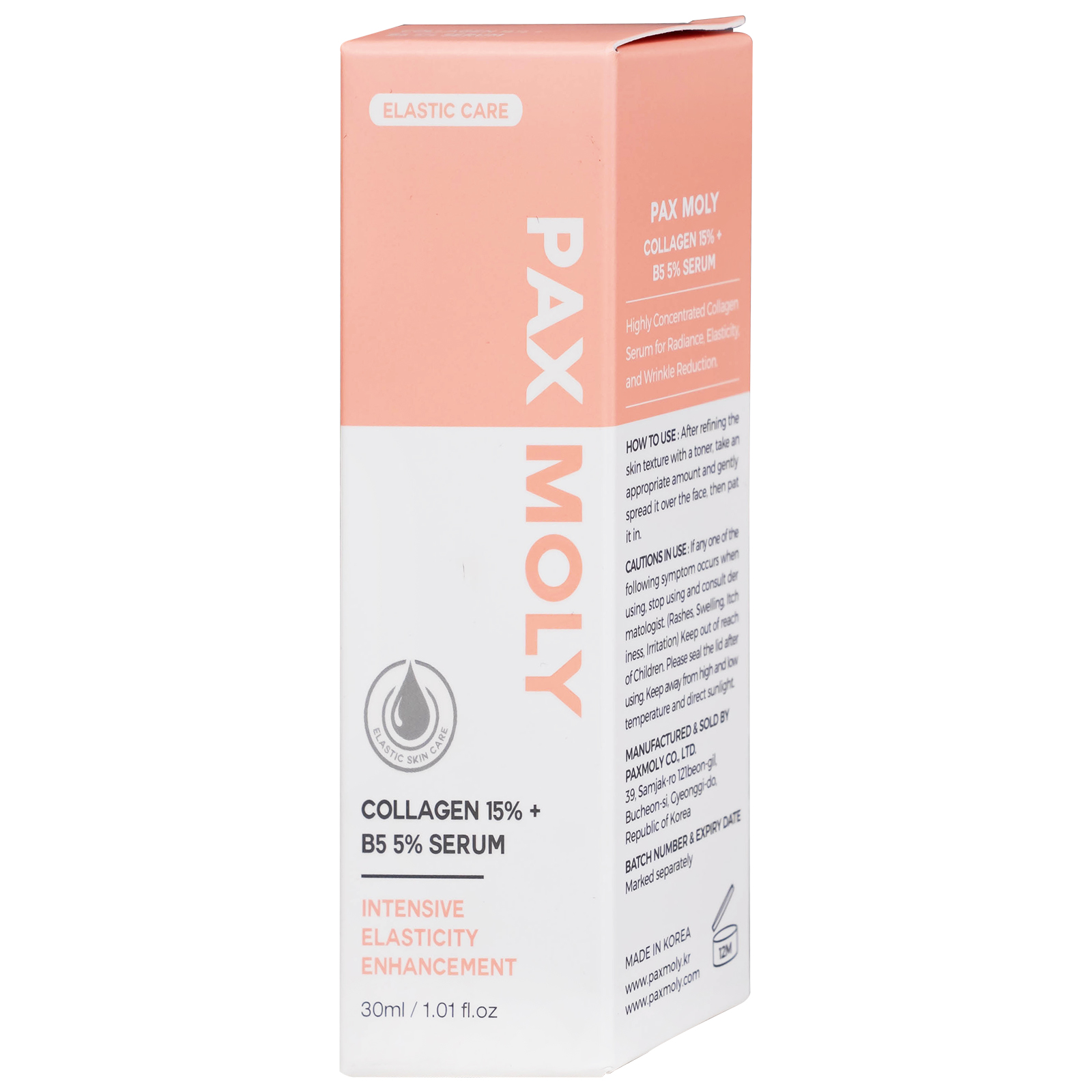 Tinh chất tăng độ đàn hồi, giúp gia mềm mịn Pax Moly Elastic (rose) 30ml