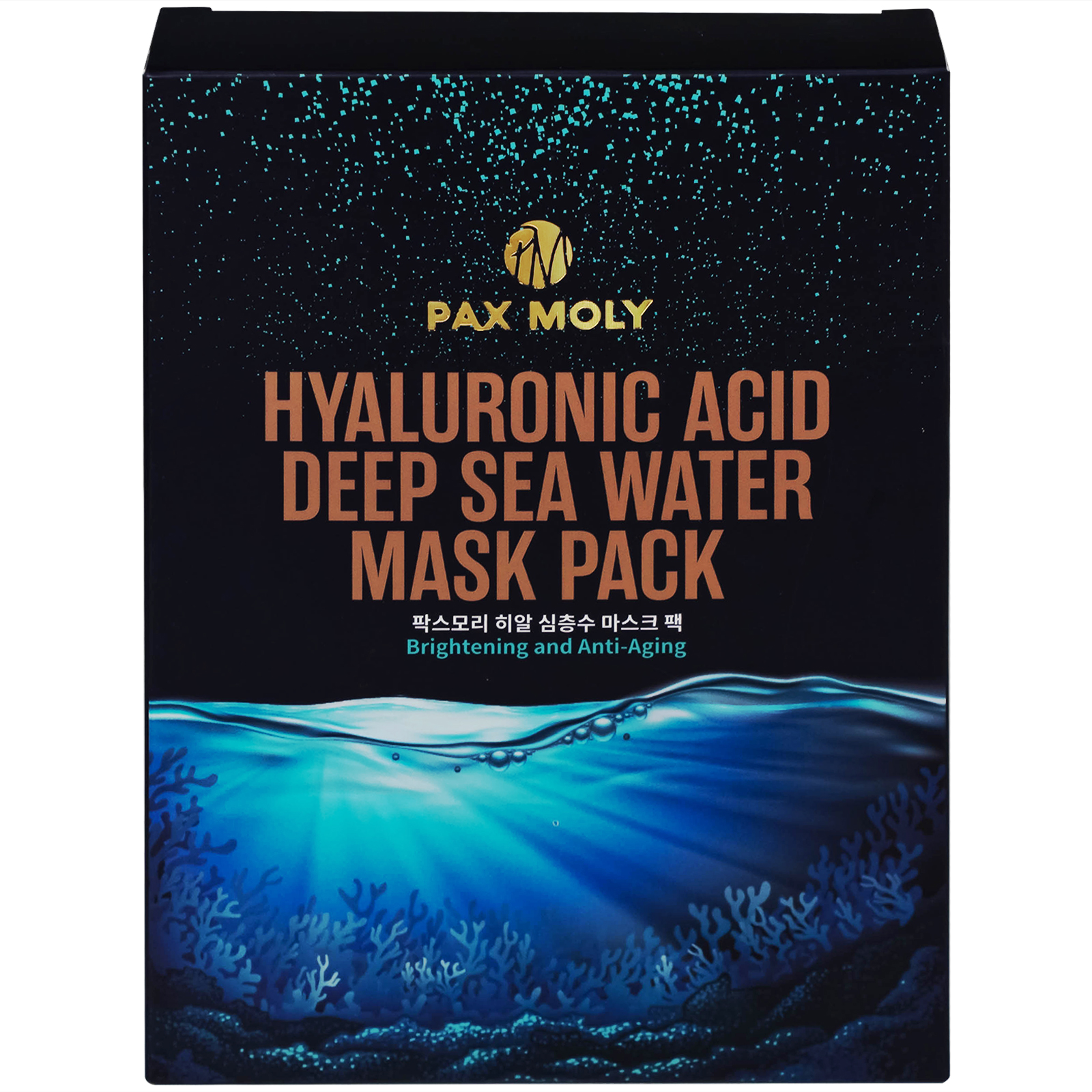 Mặt nạ dưỡng ẩm Pax Moly Hyaluronic Acid Deep Sea Water Mask Pack sáng da và chống lão hóa