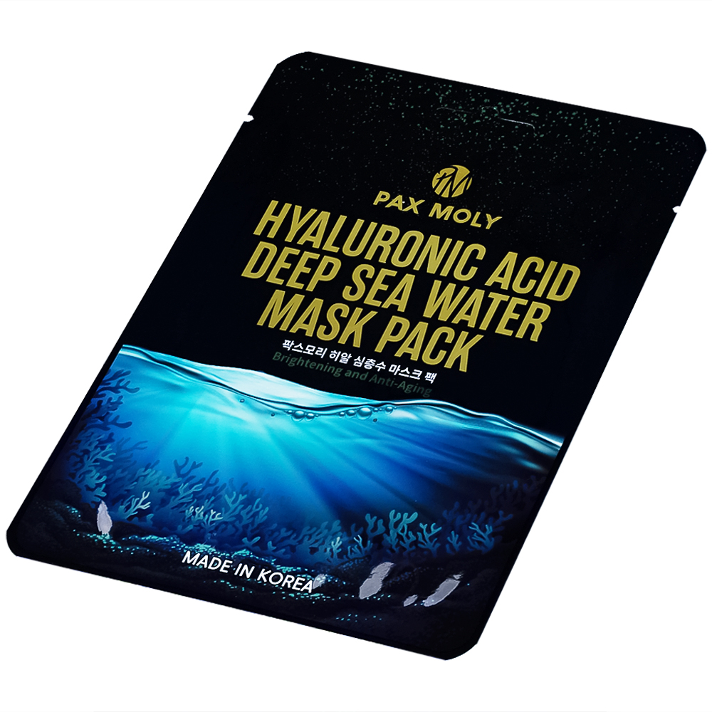 Mặt nạ dưỡng ẩm Pax Moly Hyaluronic Acid Deep Sea Water Mask Pack sáng da và chống lão hóa