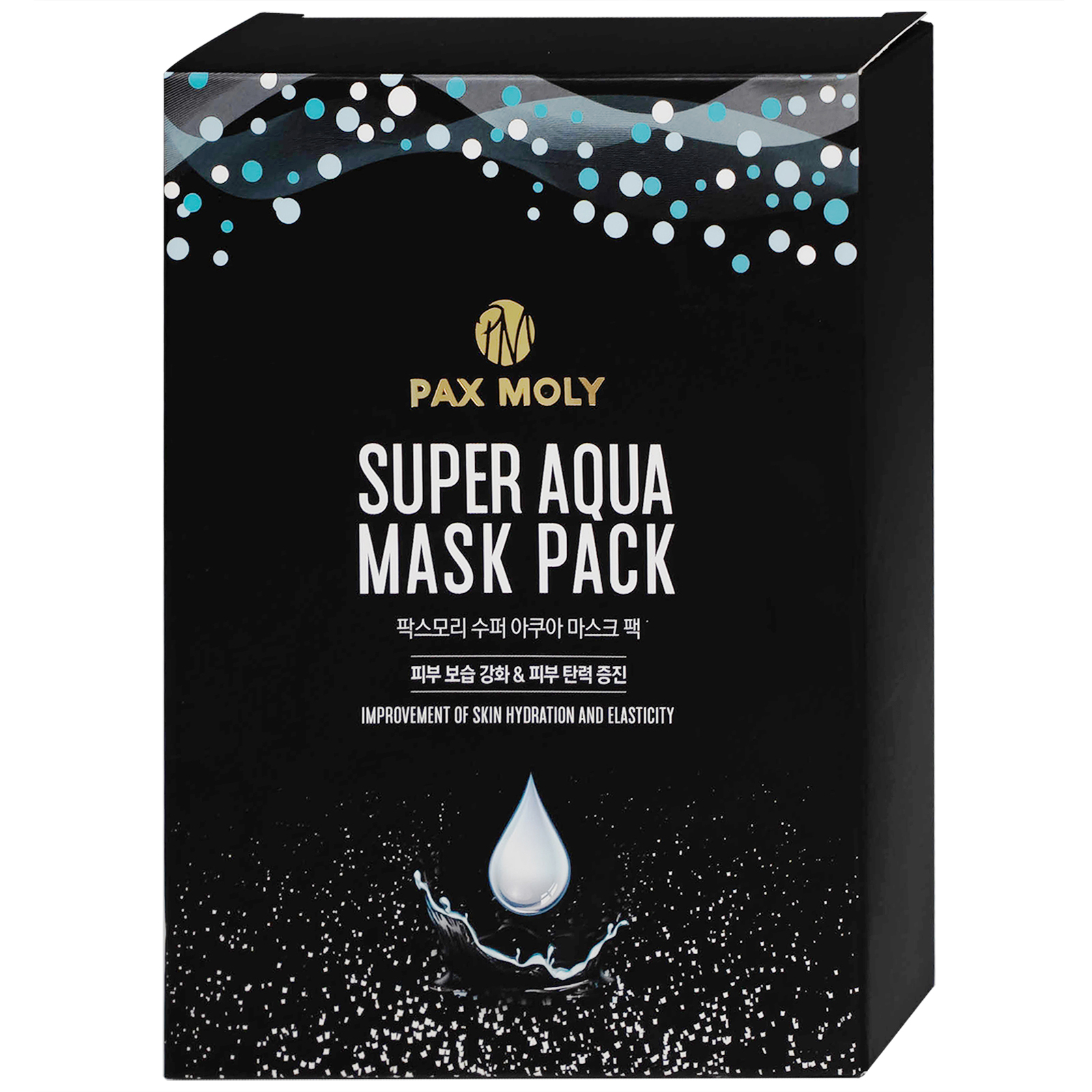 Mặt nạ dưỡng ẩm Pax Moly Super Aqua Mask Pack làm mềm mịn, cải thiện độ đàn hồi da