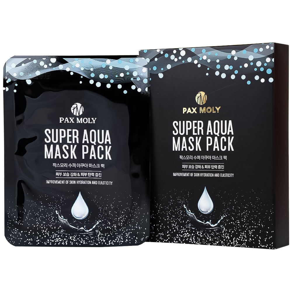 Mặt nạ dưỡng ẩm Pax Moly Super Aqua Mask Pack làm mềm mịn, cải thiện độ đàn hồi da
