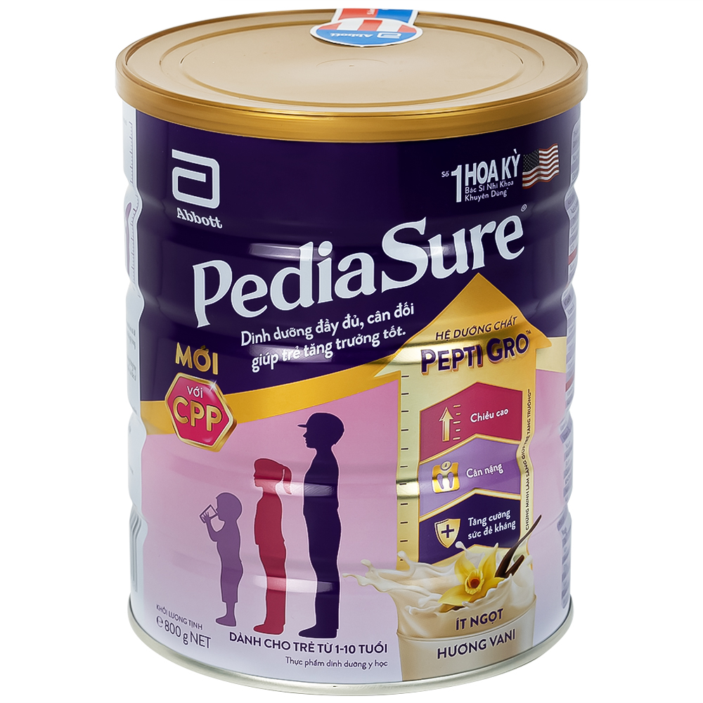Sữa bổ sung dinh dưỡng cho bé từ 1-10 tuổi PediaSure ( 800g)