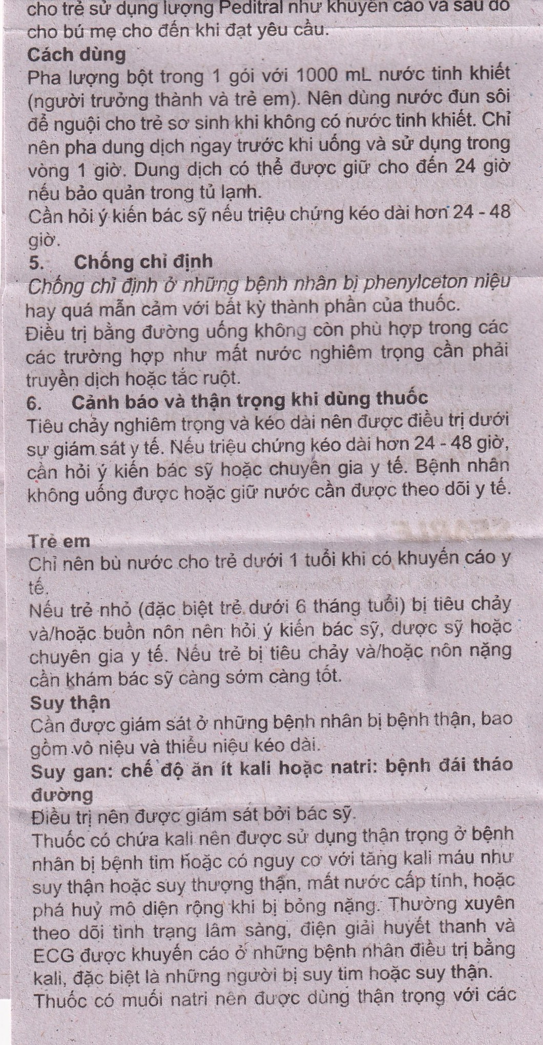 Thuốc Peditral (O.R.S.) Searle điều trị chứng mất nước, chất điện giải (20 gói)