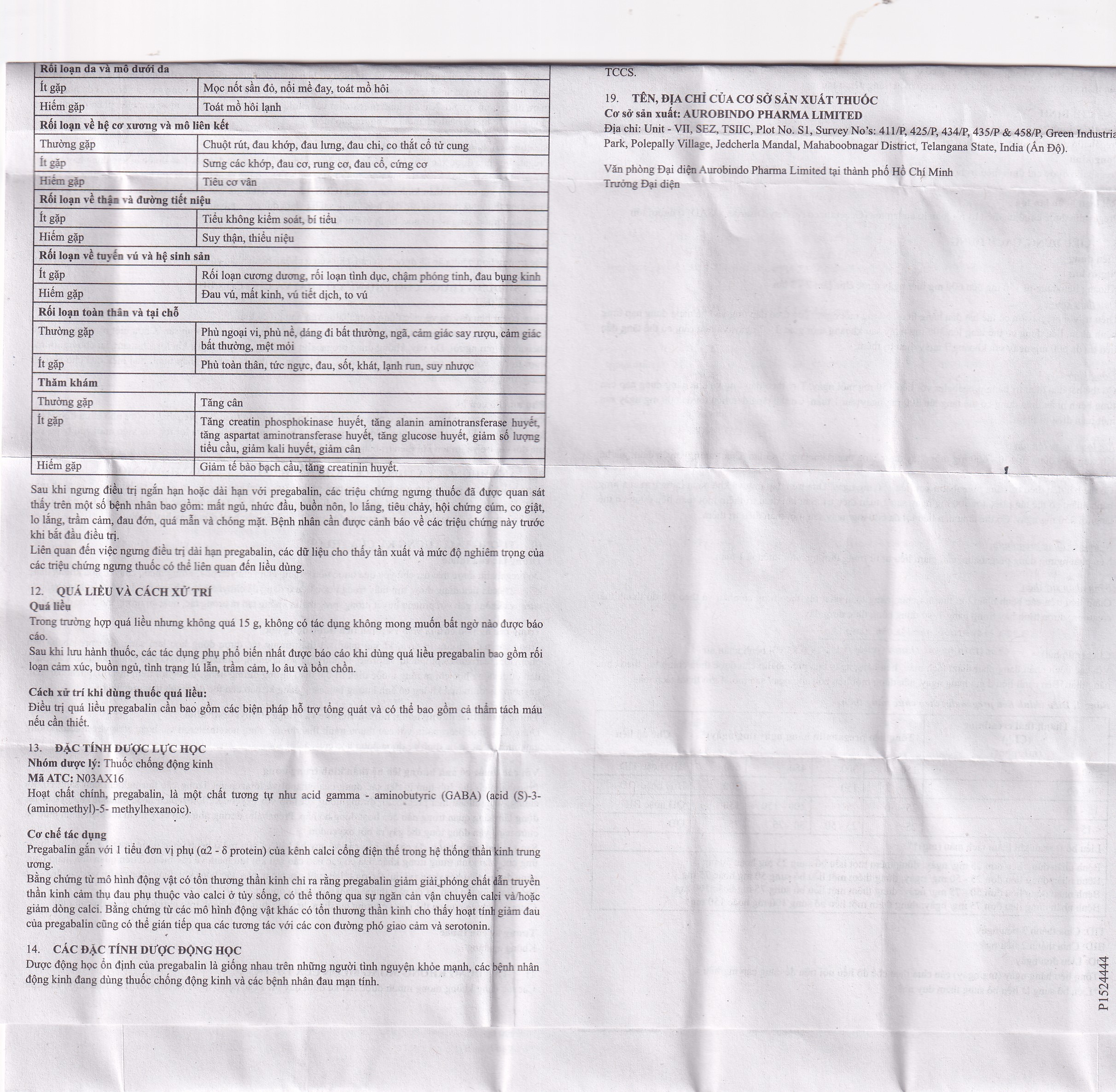 Thuốc Pegaset 50 Aurobindo điều trị đau thần kinh, hỗ trợ động kinh cục bộ (4 vỉ x 7 viên)