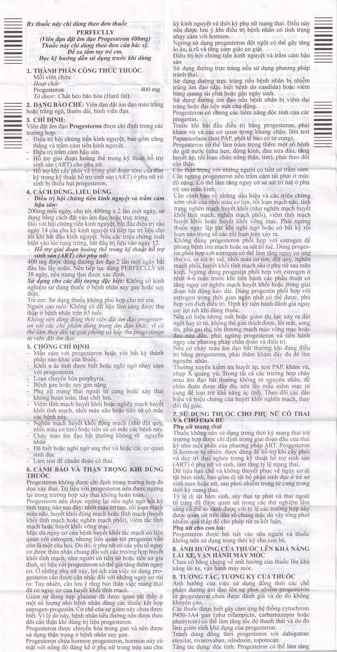 Viên đạn Perfeclly 400mg Farmaprim điều trị hội chứng tiền kinh nguyệt (2 vỉ x 6 viên)