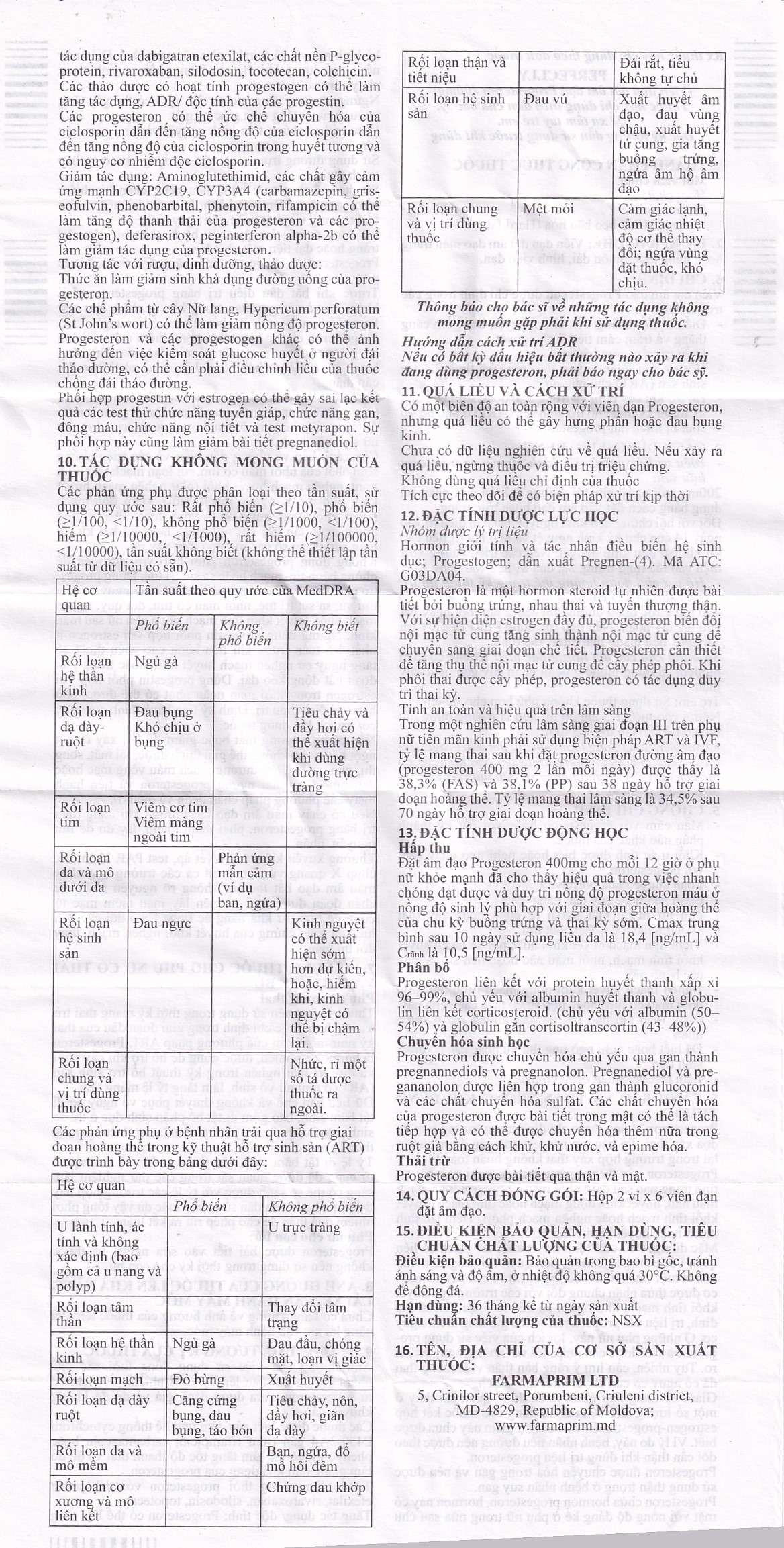 Viên đạn Perfeclly 400mg Farmaprim điều trị hội chứng tiền kinh nguyệt (2 vỉ x 6 viên)