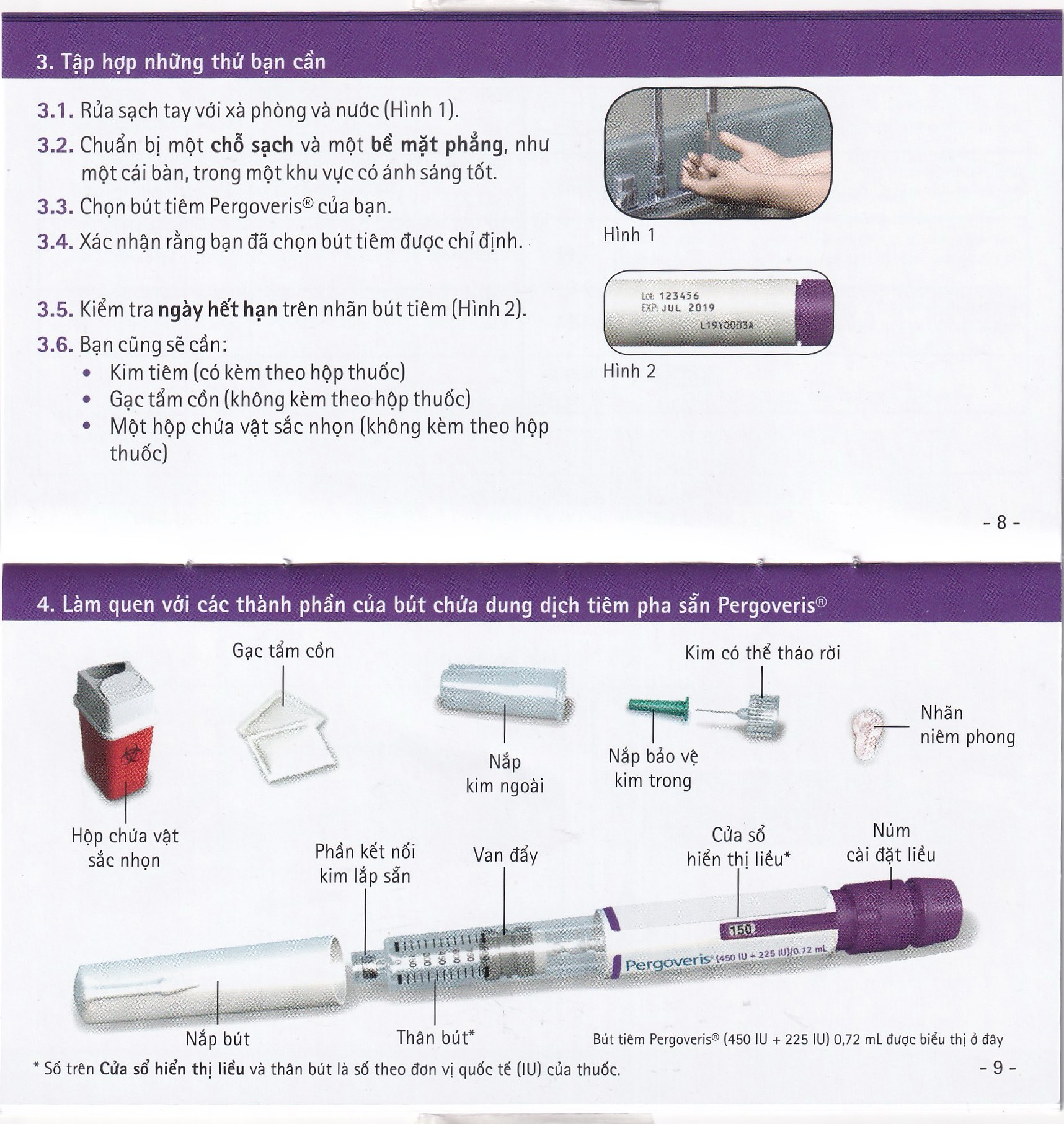 Pergoveris 300Iu + 150Iu  Merck 0.48Ml Điều Trị Hiếm Muộn