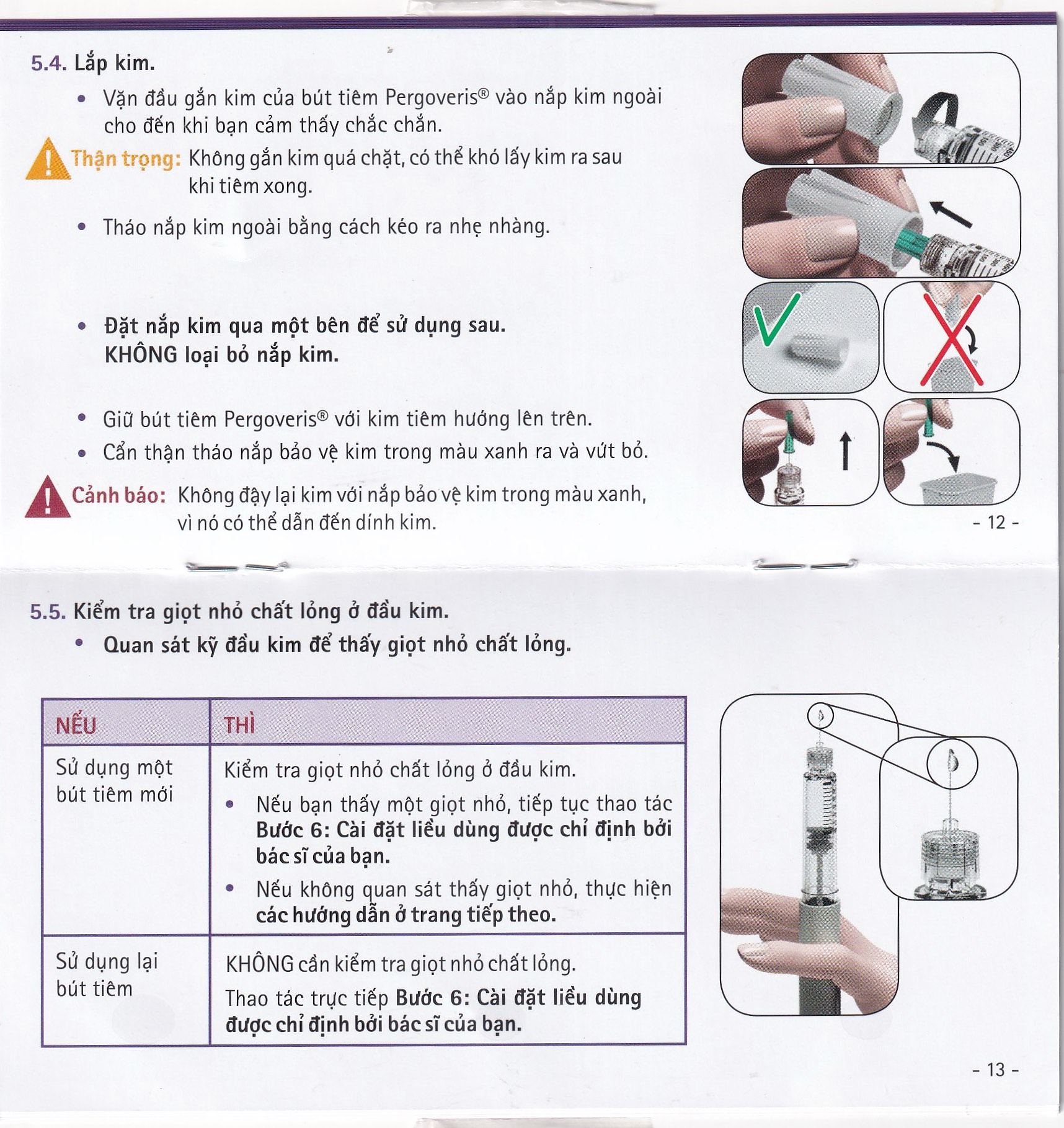 Pergoveris 300Iu + 150Iu  Merck 0.48Ml Điều Trị Hiếm Muộn