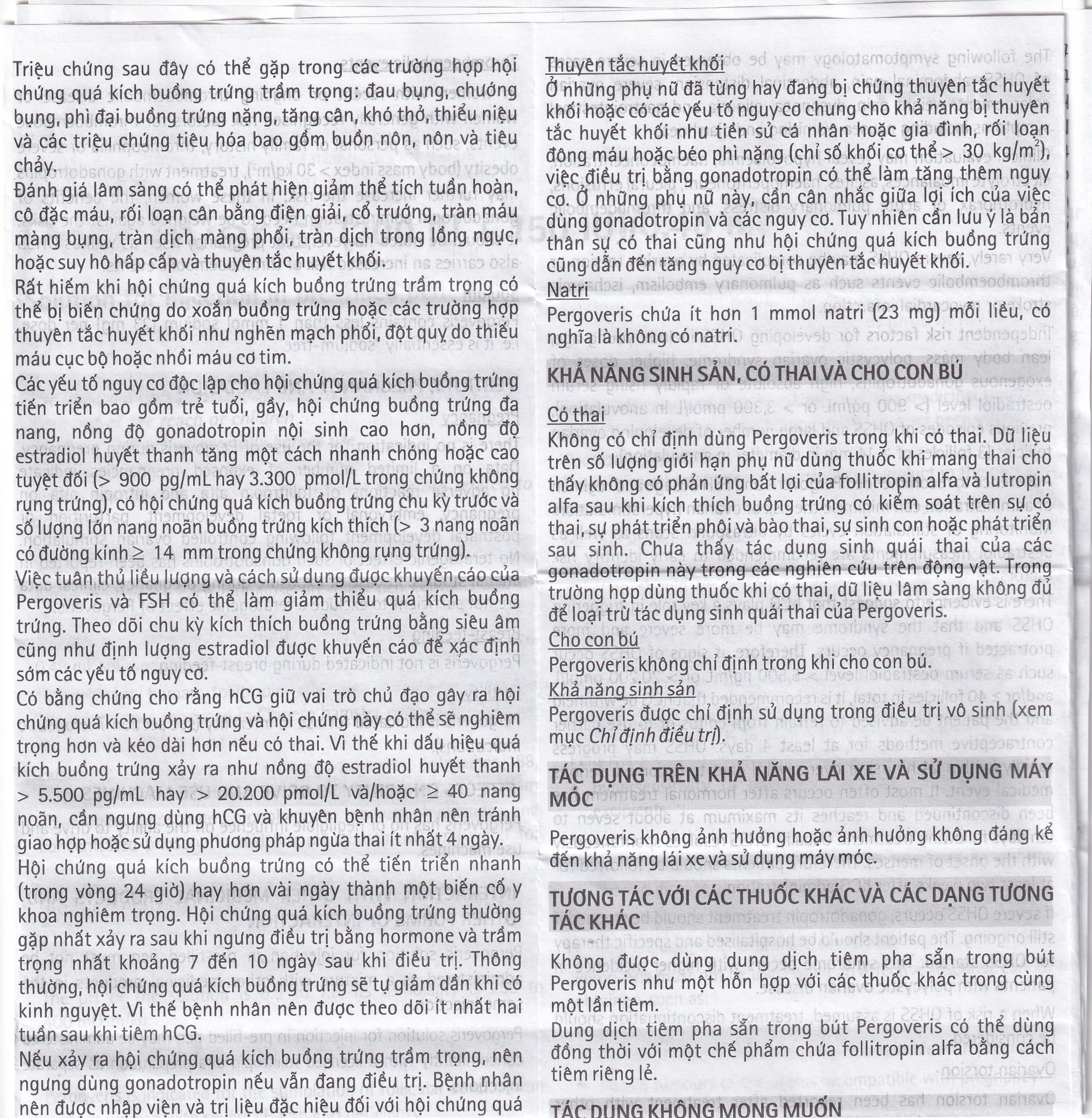 Pergoveris 300Iu + 150Iu  Merck 0.48Ml Điều Trị Hiếm Muộn