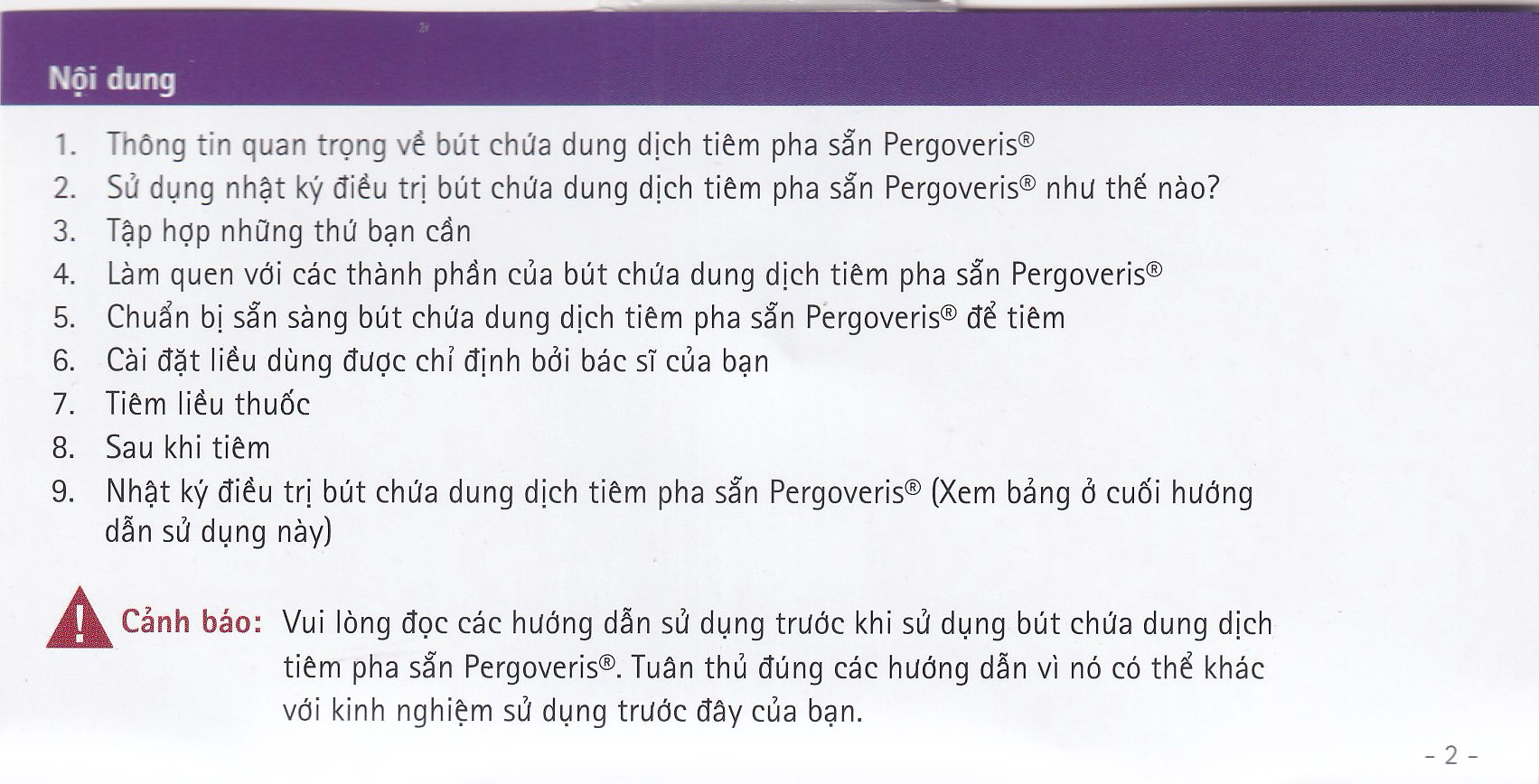 Pergoveris 300Iu + 150Iu  Merck 0.48Ml Điều Trị Hiếm Muộn