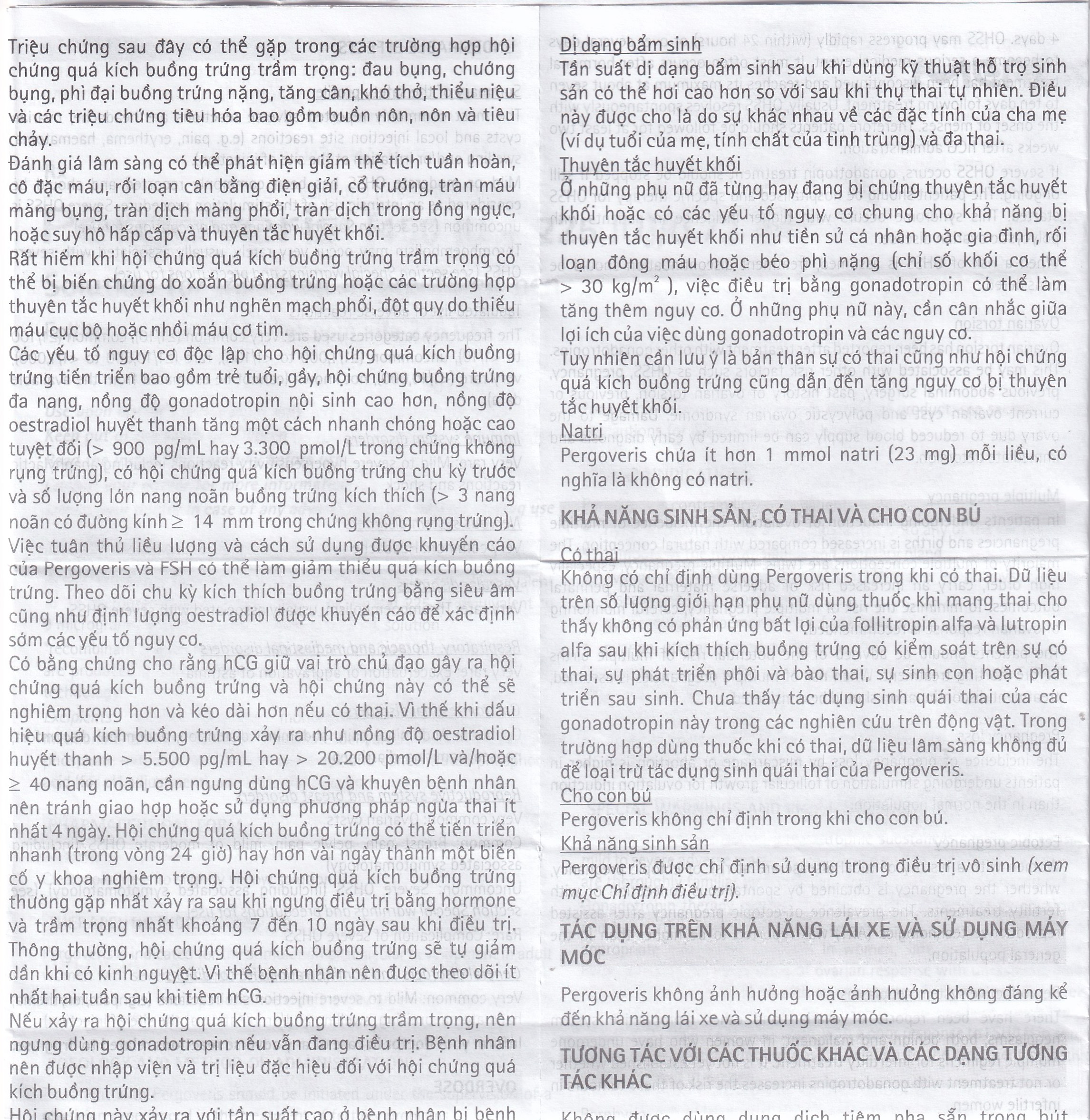 Pergoveris 450Iu + 225Iu Thuốc Kích Thích Noãn Phát Triển