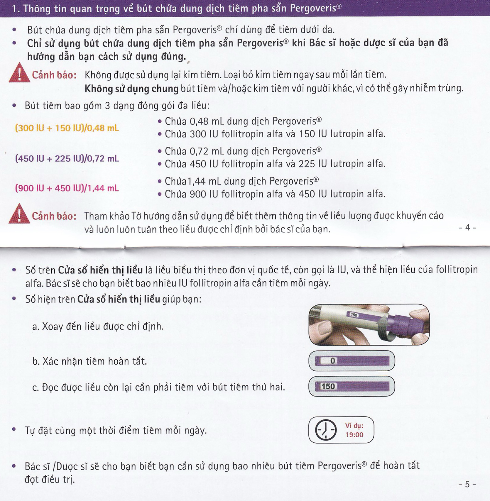 Pergoveris 450Iu + 225Iu Thuốc Kích Thích Noãn Phát Triển