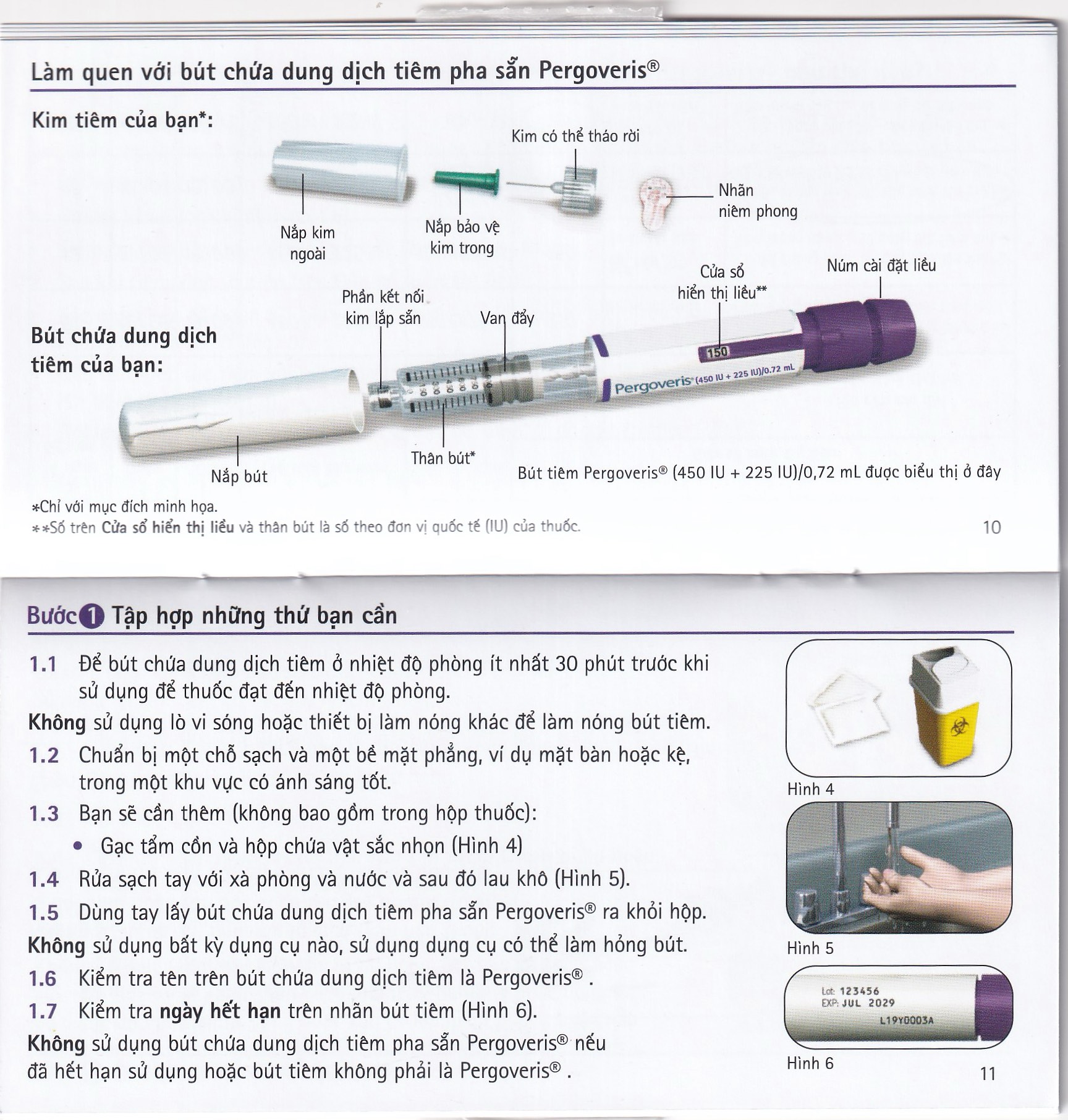Pergoveris 900Iu + 450Iu Thuốc Kích Thích Noãn Phát Triển