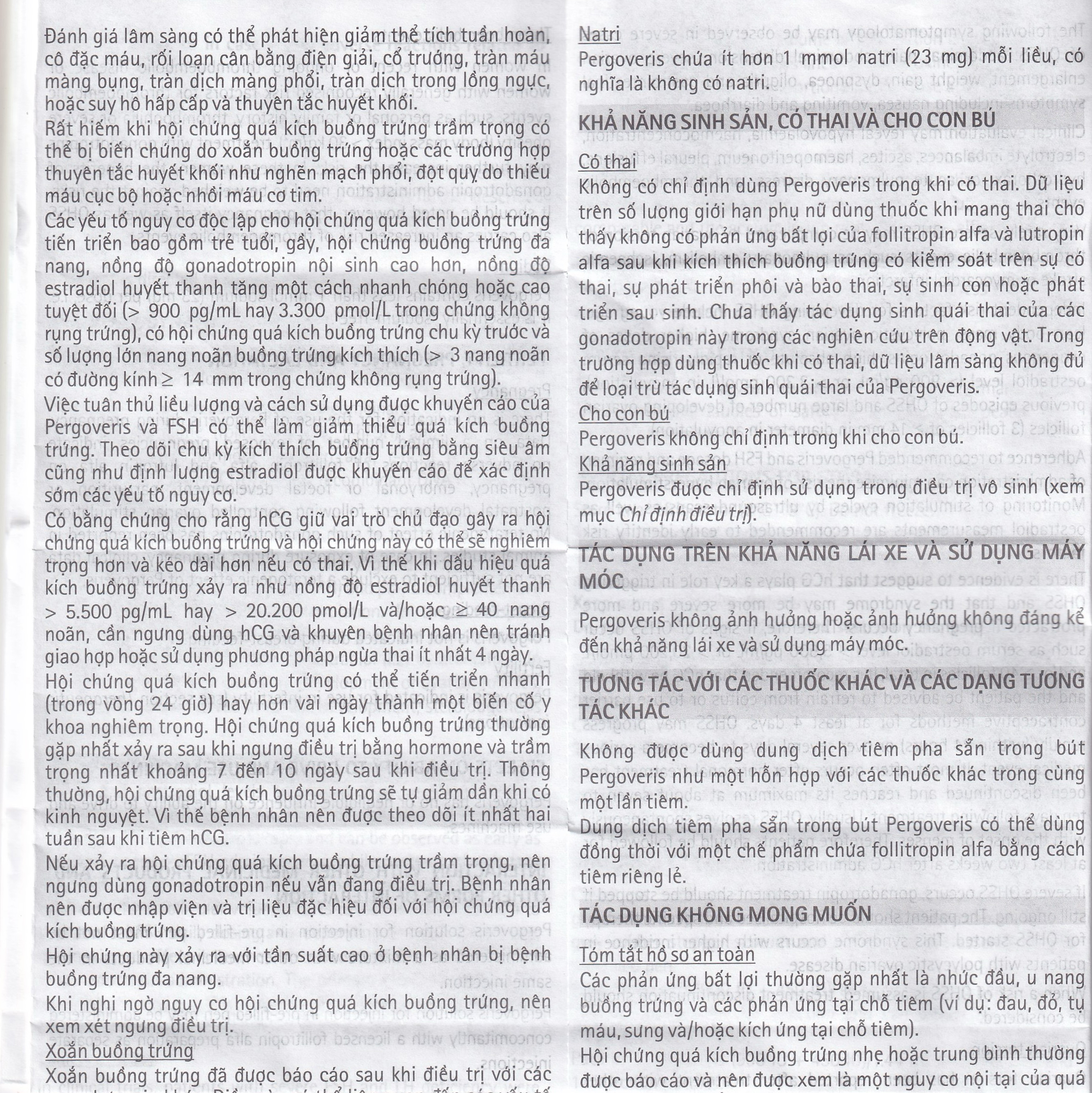 Pergoveris 900Iu + 450Iu Thuốc Kích Thích Noãn Phát Triển