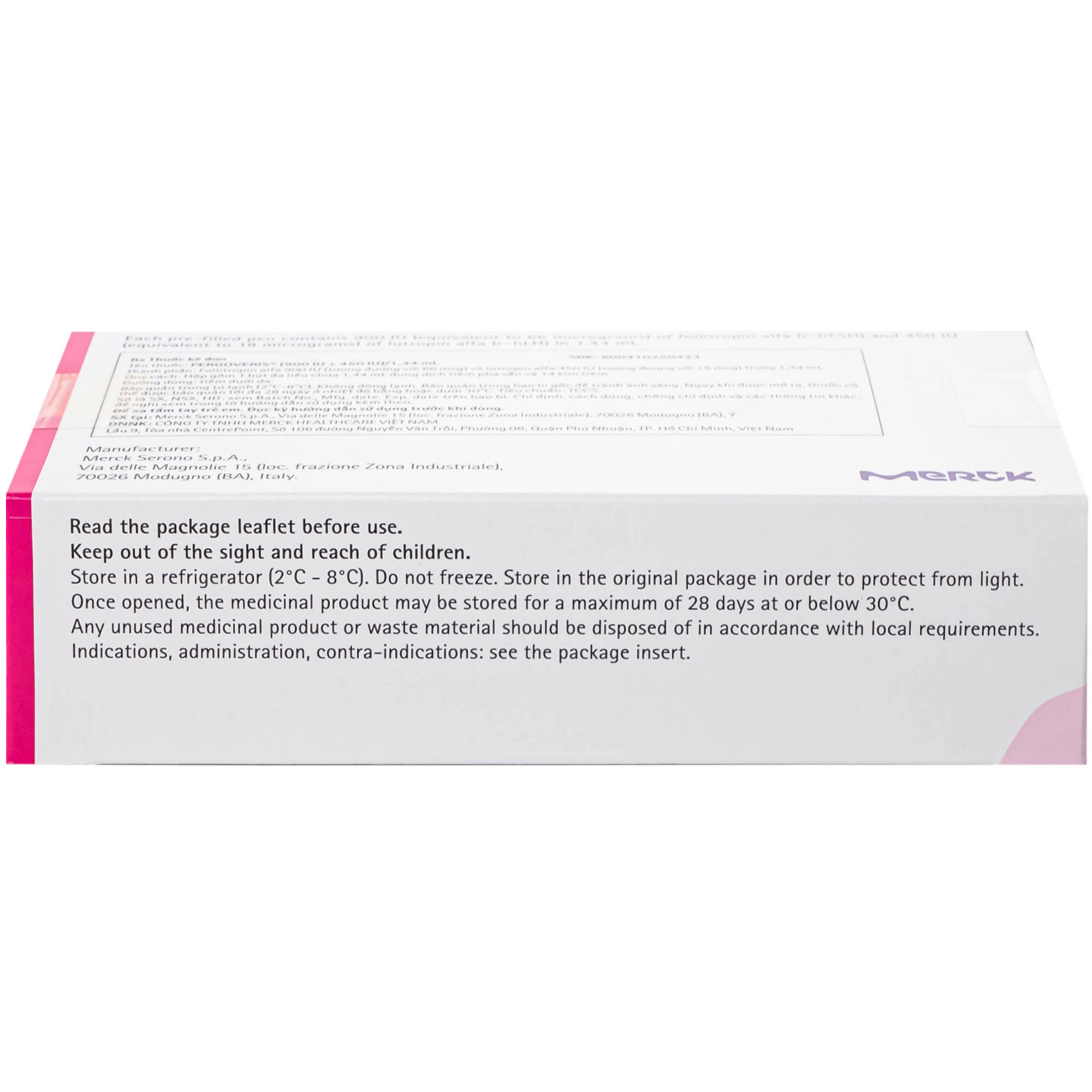 Pergoveris 900Iu + 450Iu Thuốc Kích Thích Noãn Phát Triển