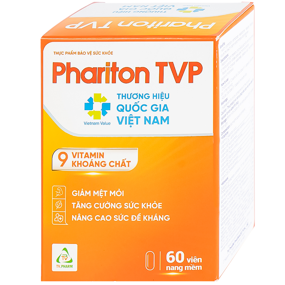 Viên nâng cao sức đề kháng Phariton TVP (12 vỉ x 5 viên)
