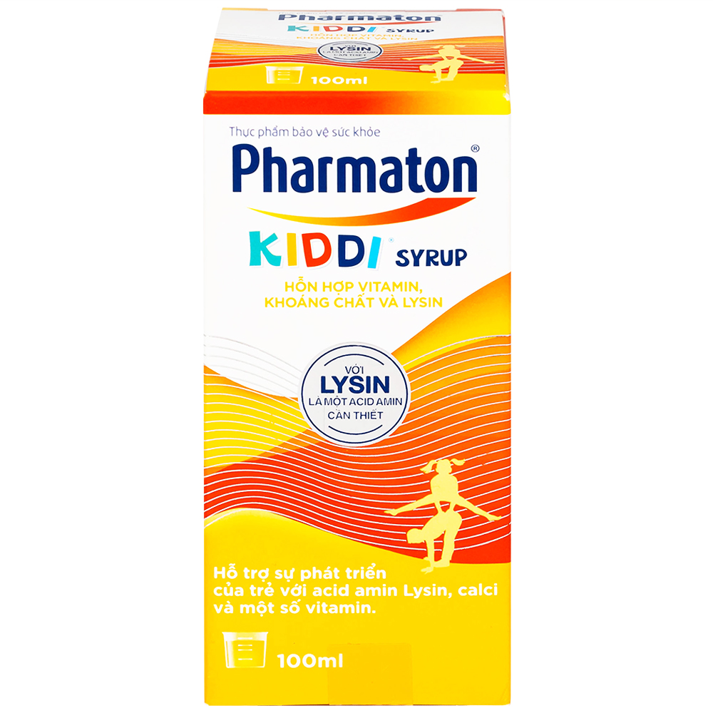 Siro Pharmaton Kiddi Syrup 100ml Sanofi bổ sung Lysin, calci và một số vitamin