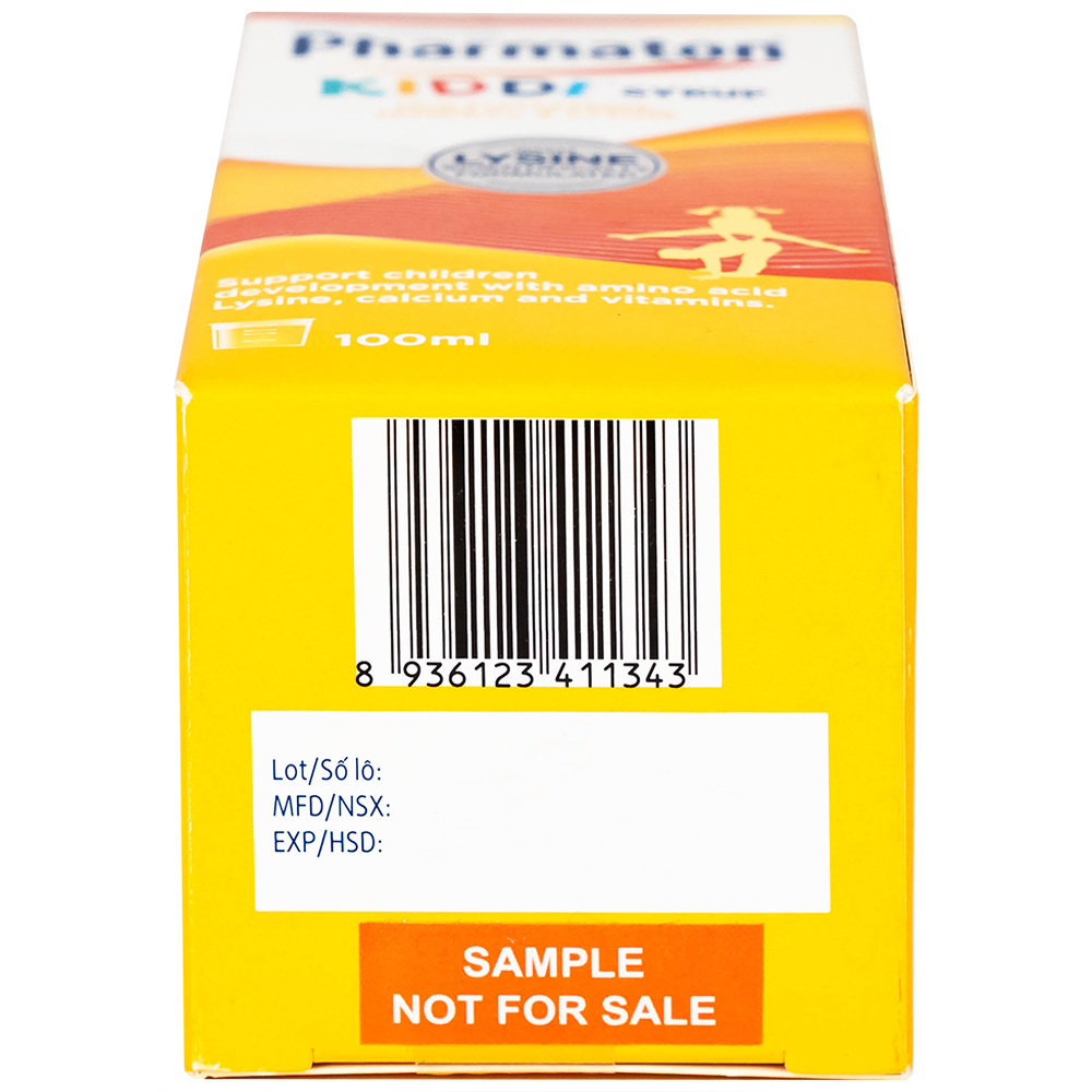 Siro Pharmaton Kiddi Syrup 100ml Sanofi bổ sung Lysin, calci và một số vitamin