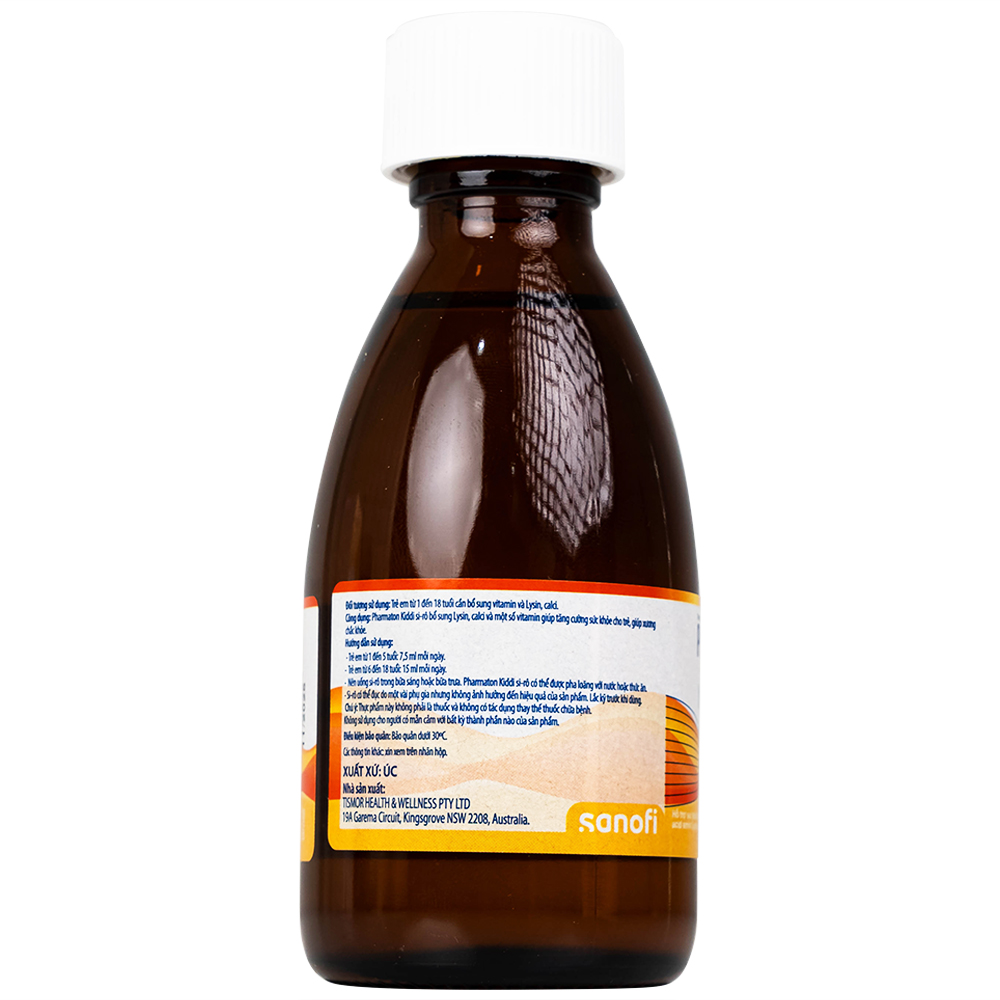 Siro Pharmaton Kiddi Syrup 100ml Sanofi bổ sung Lysin, calci và một số vitamin