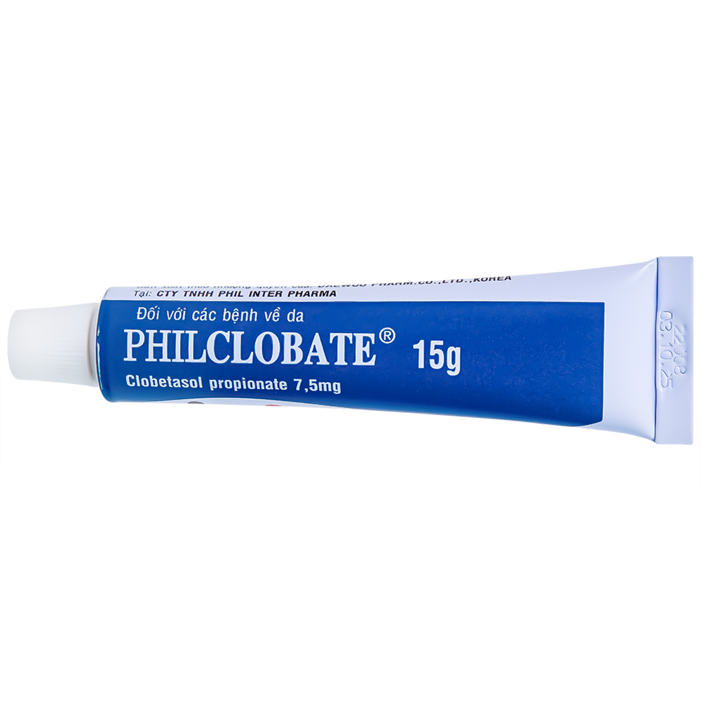 Kem bôi da PhilClobate Phil Inter Pharma điều trị viêm da, chàm, chàm dị ứng (15g)