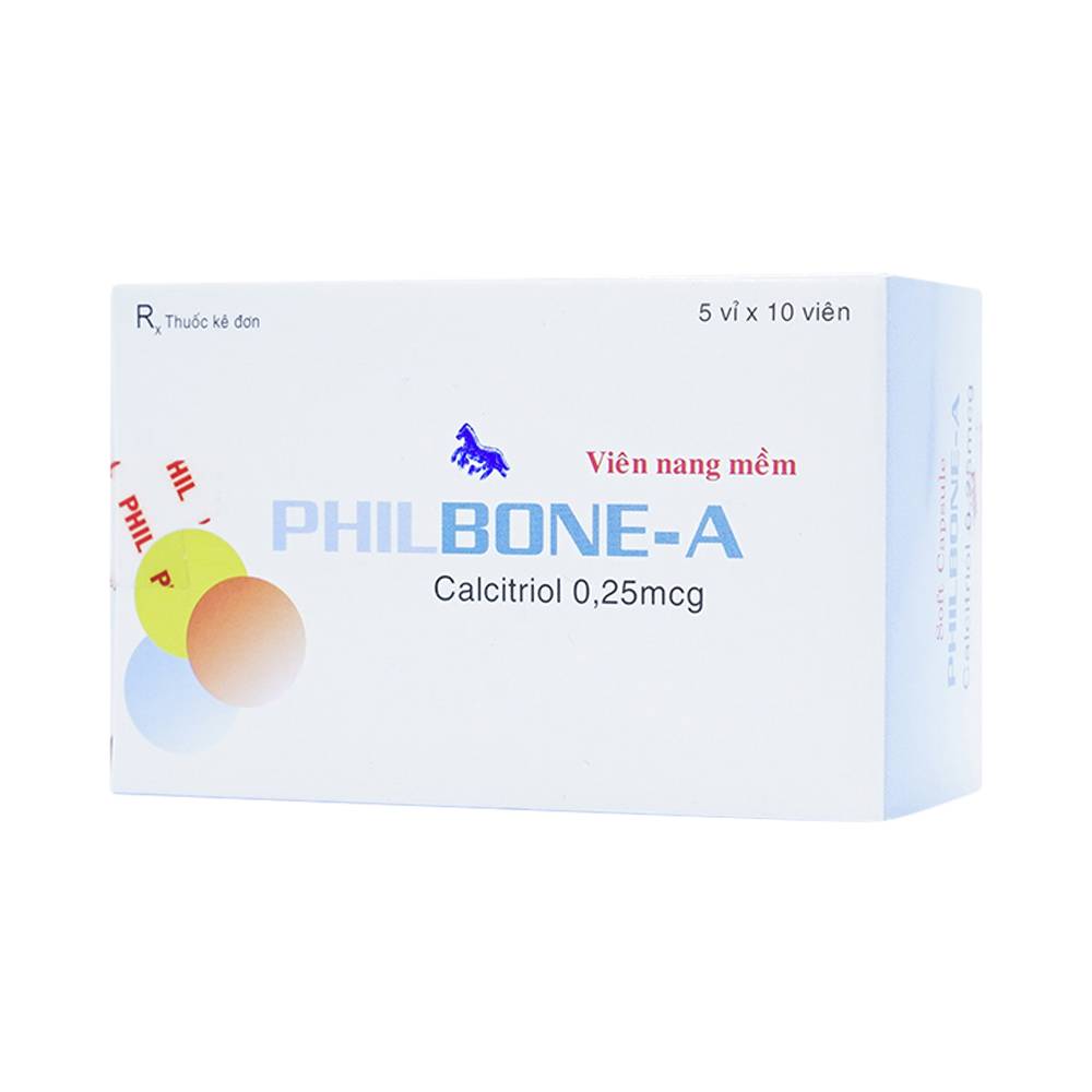 Thuốc Philbone-A Phil điều trị loãng xương, bệnh còi xương (5 vỉ x 10 viên)
