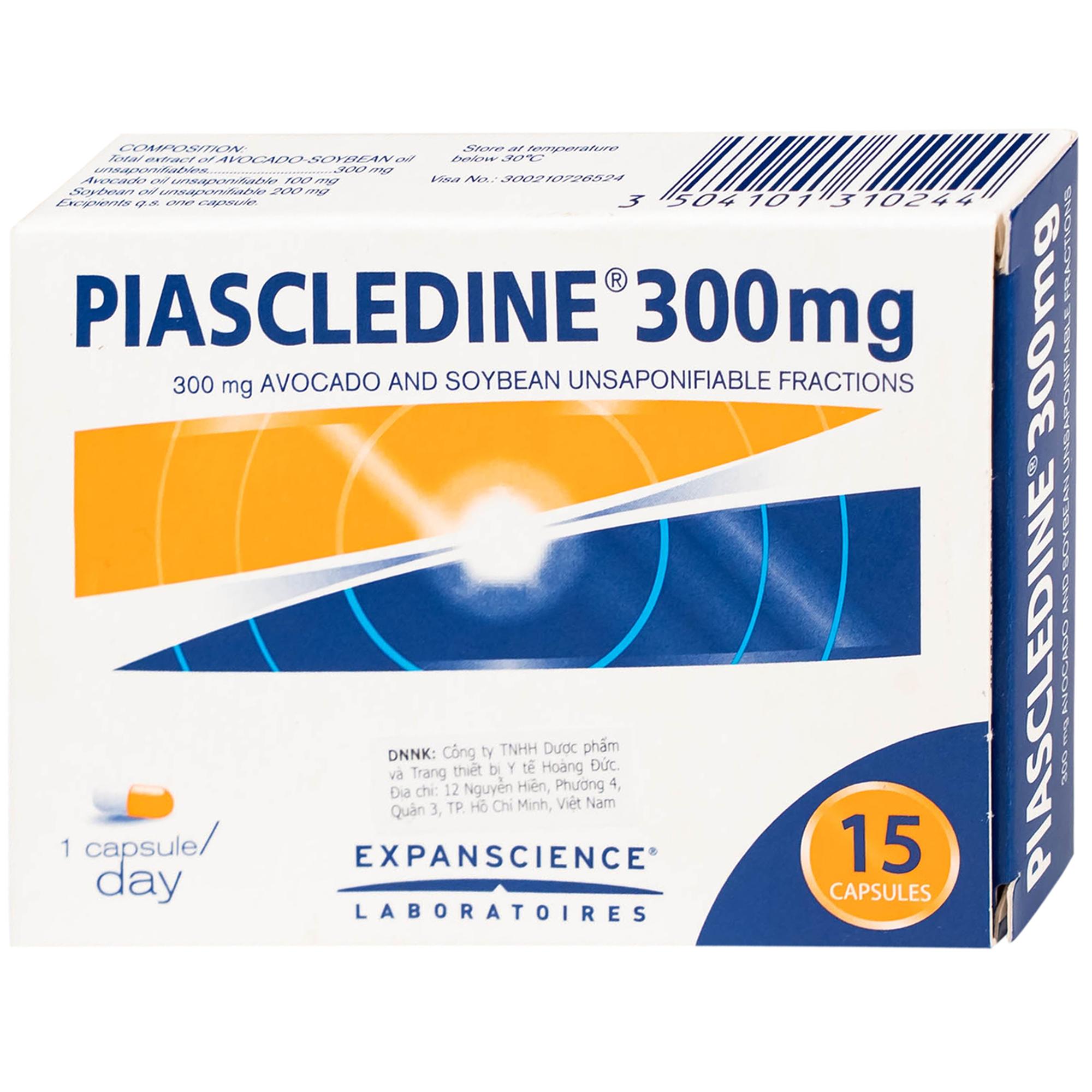 Thuốc Piascledine 300 điều trị viêm xương khớp hông và khớp gối  (1 vỉ x 15 viên)