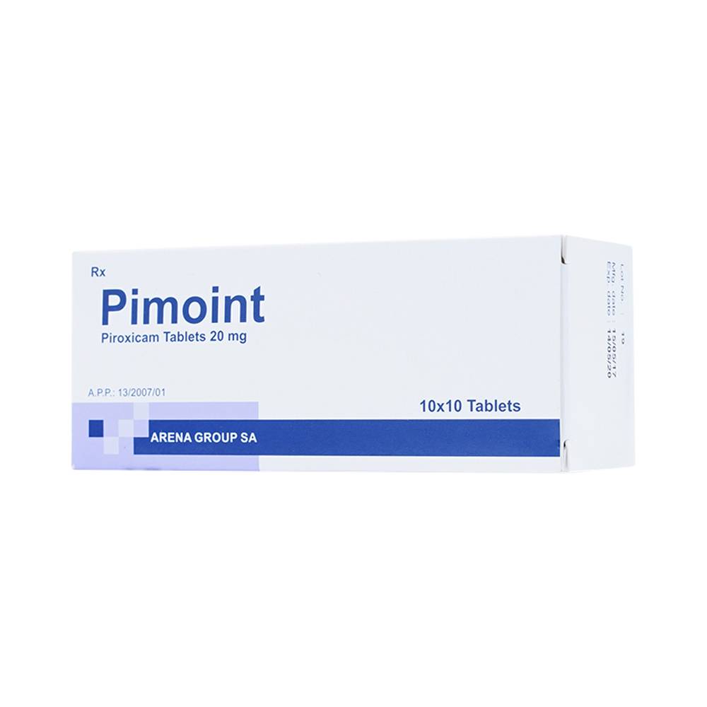Thuốc Pimoint 20mg Romania điều trị viêm khớp dạng thấp (10 vỉ x 10 viên)