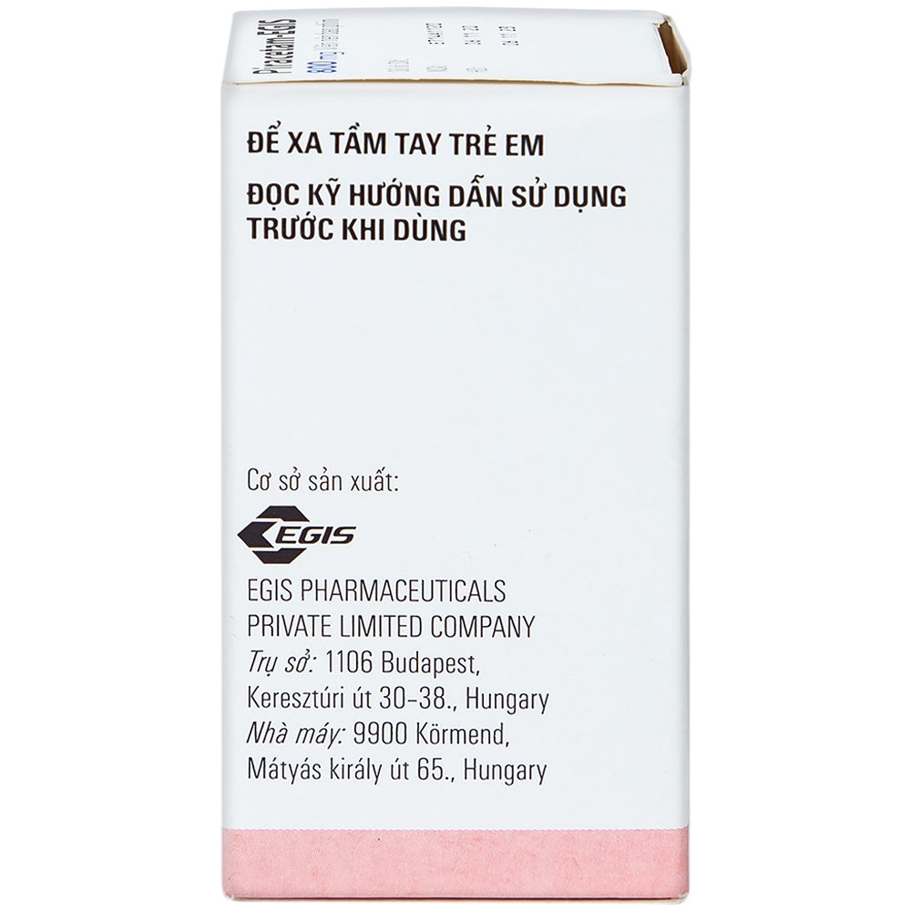 Viên nén Piracetam - Egis 800mg điều trị các triệu chứng của hội chứng tâm thần thực thể (30 viên)