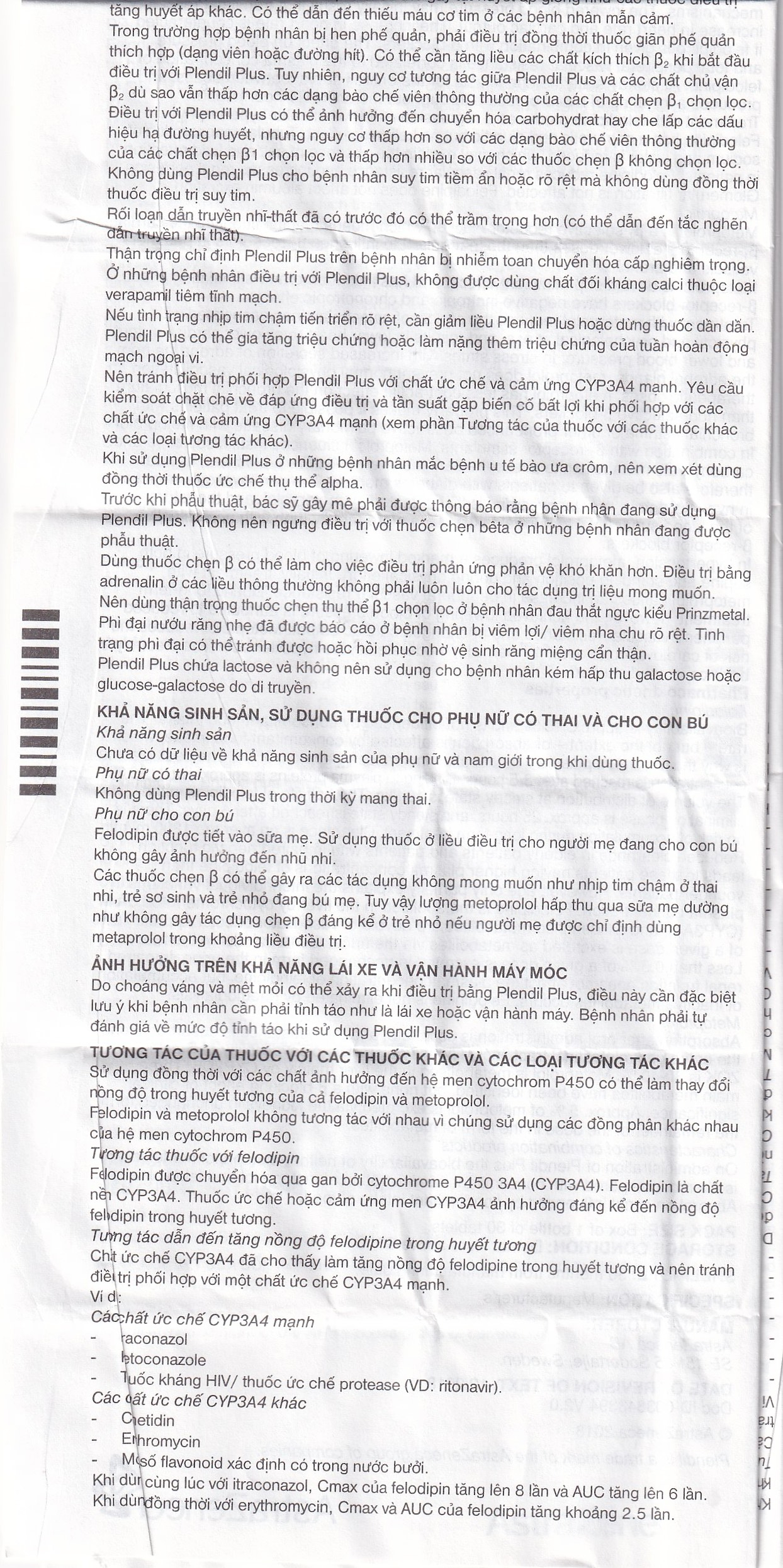 Viên nén Plendil Plus AstraZeneca điều trị tăng huyết áp (30 viên)