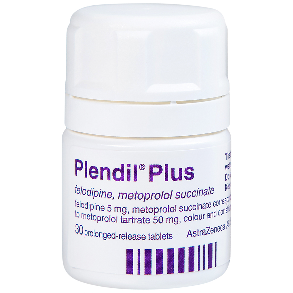 Viên nén Plendil Plus AstraZeneca điều trị tăng huyết áp (30 viên)