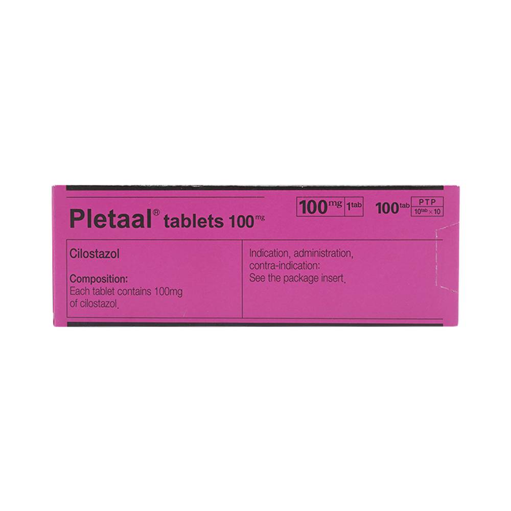 Viên nén Pletaal tablets 100mg Otsuka điều trị các chứng thiếu máu cục bộ (10 vỉ x 10 viên)
