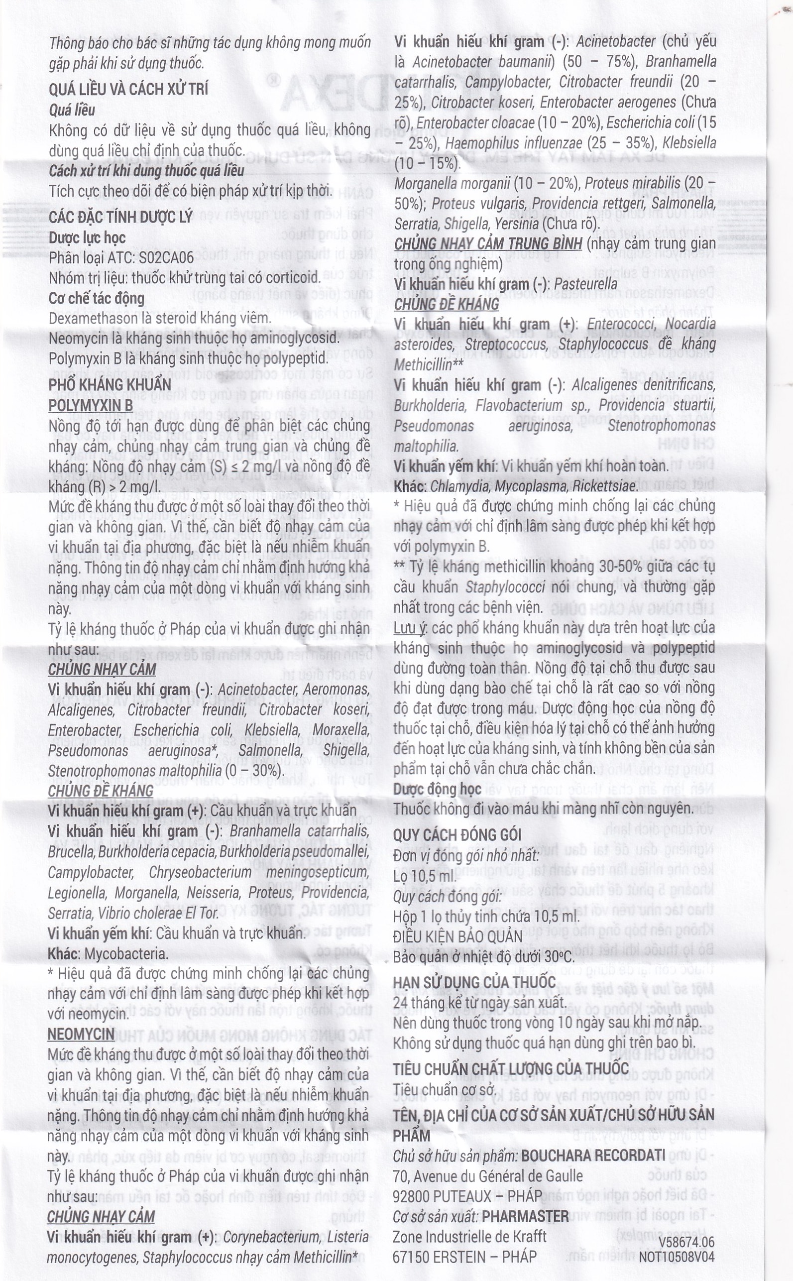 Thuốc Polydexa Bouchara điều trị viêm tai ngoài (10.5ml)