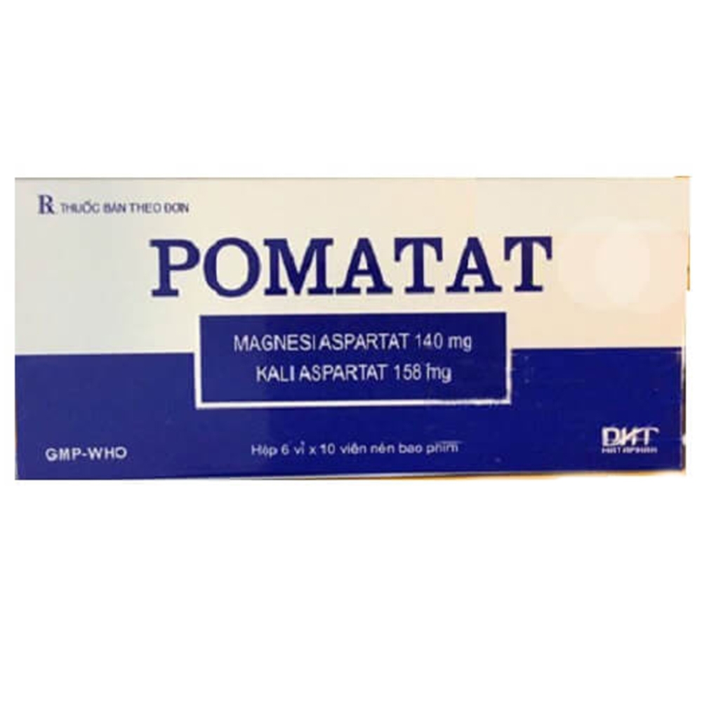 Viên nén Pomatat Hataphar điều trị đau thắt ngực, nhồi máu cơ tim (6 vỉ x 10 viên)