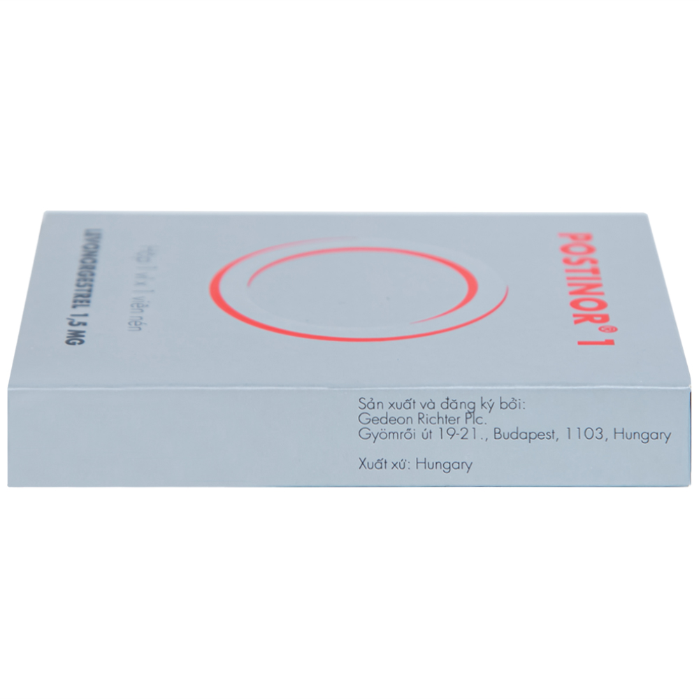Thuốc Postinor 1 Gedeon dùng tránh thai khẩn cấp trong vòng 72 giờ sau giao hợp (1 viên)