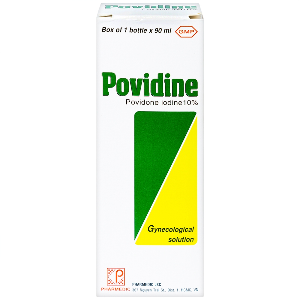 Dung dịch phụ khoa Povidine 10% Pharmedic sát trùng phụ khoa, viêm âm đạo, âm hộ (90ml)