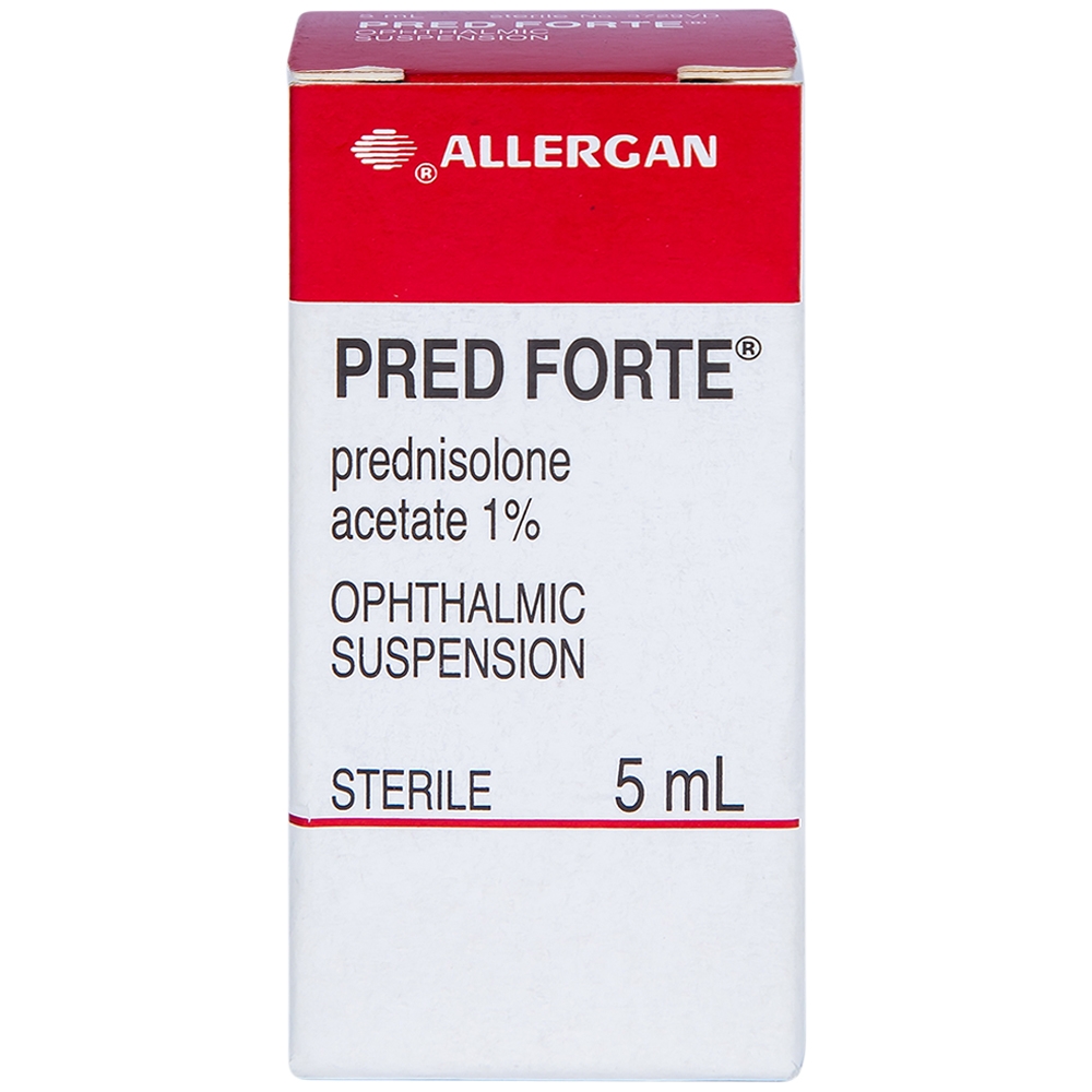 Hỗn dịch nhỏ mắt Pred Forte Allergan điều trị các chứng viêm đáp ứng với steroid (5ml)