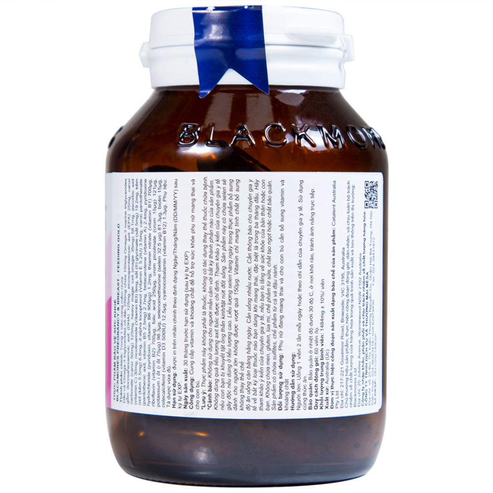 Viên hỗ trợ sức khỏe phụ nữ mang thai Blackmores Pregnancy & Breast - Feeding Gold (60 viên)