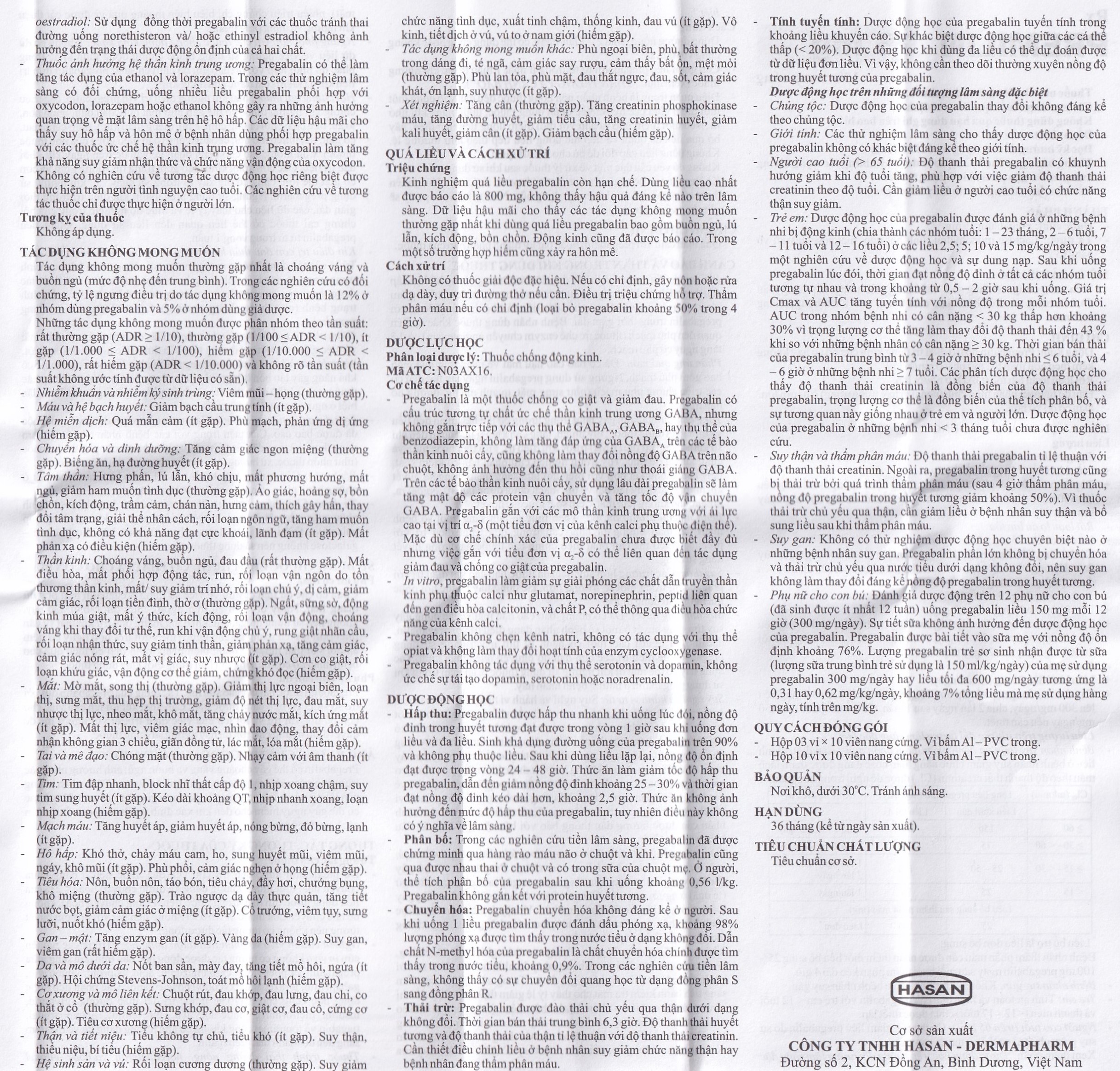 Thuốc Premilin 75mg Hasan điều trị động kinh cục bộ (3 vỉ x 10 viên)