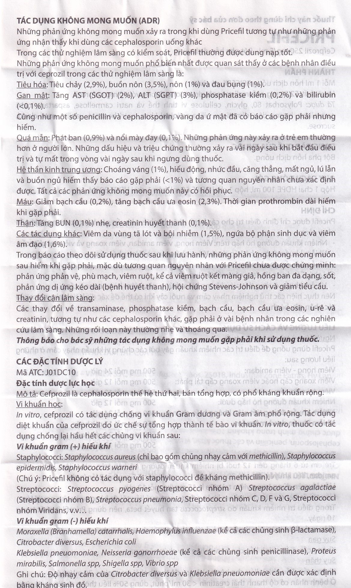 Bột pha hỗn dịch uống Pricefil 250mg/5ml Vianex điều trị nhiễm khuẩn đường hô hấp (30ml)