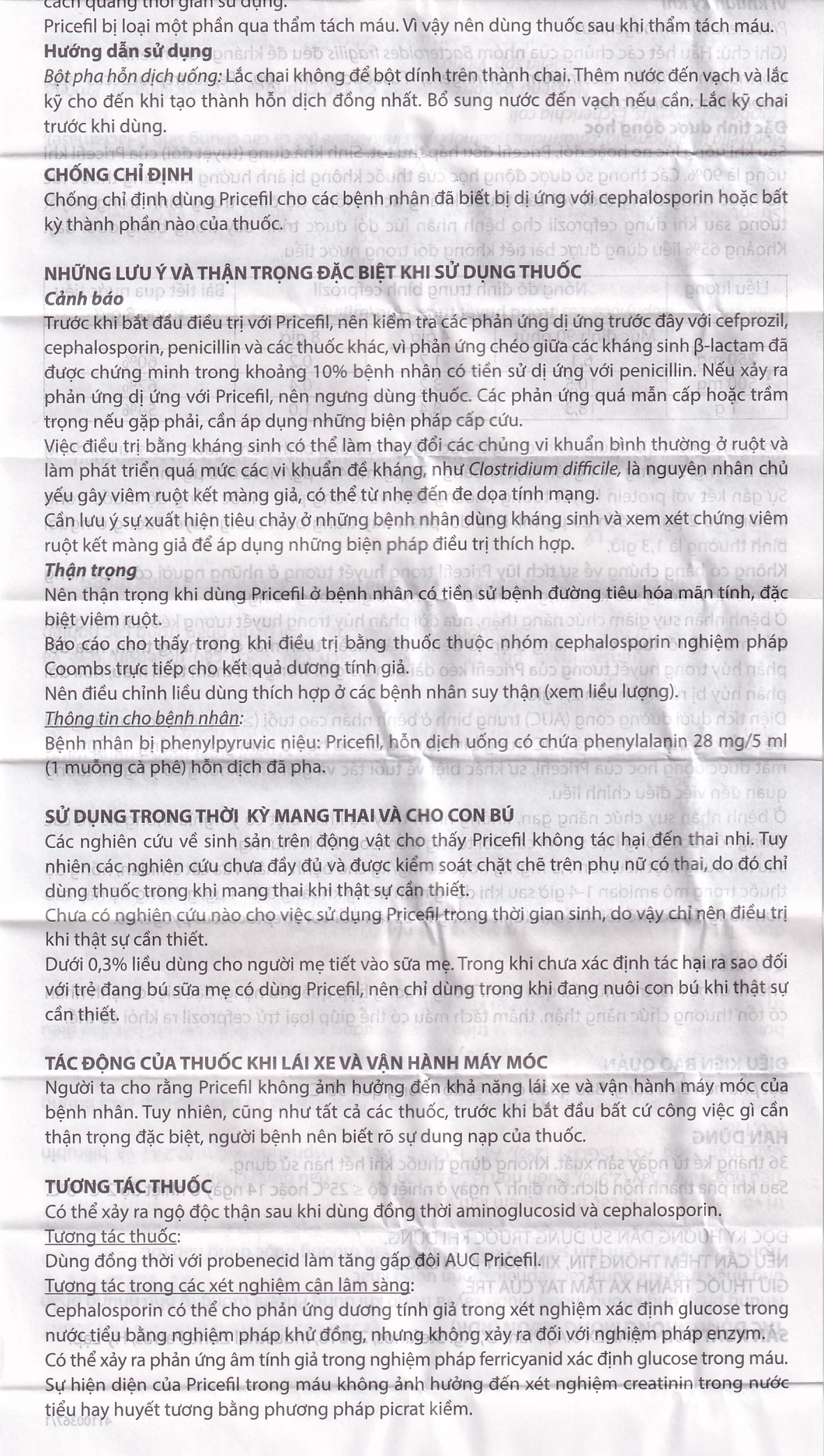 Bột pha hỗn dịch uống Pricefil 250mg/5ml Vianex điều trị nhiễm khuẩn đường hô hấp (30ml)