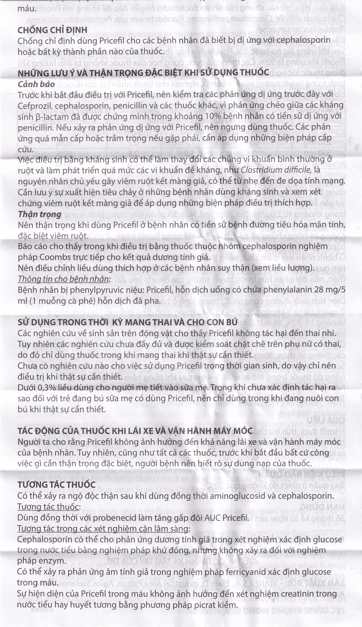 Thuốc Pricefil 500mg Vianex điều trị nhiễm khuẩn đường hô hấp (1 vỉ x 12 viên)