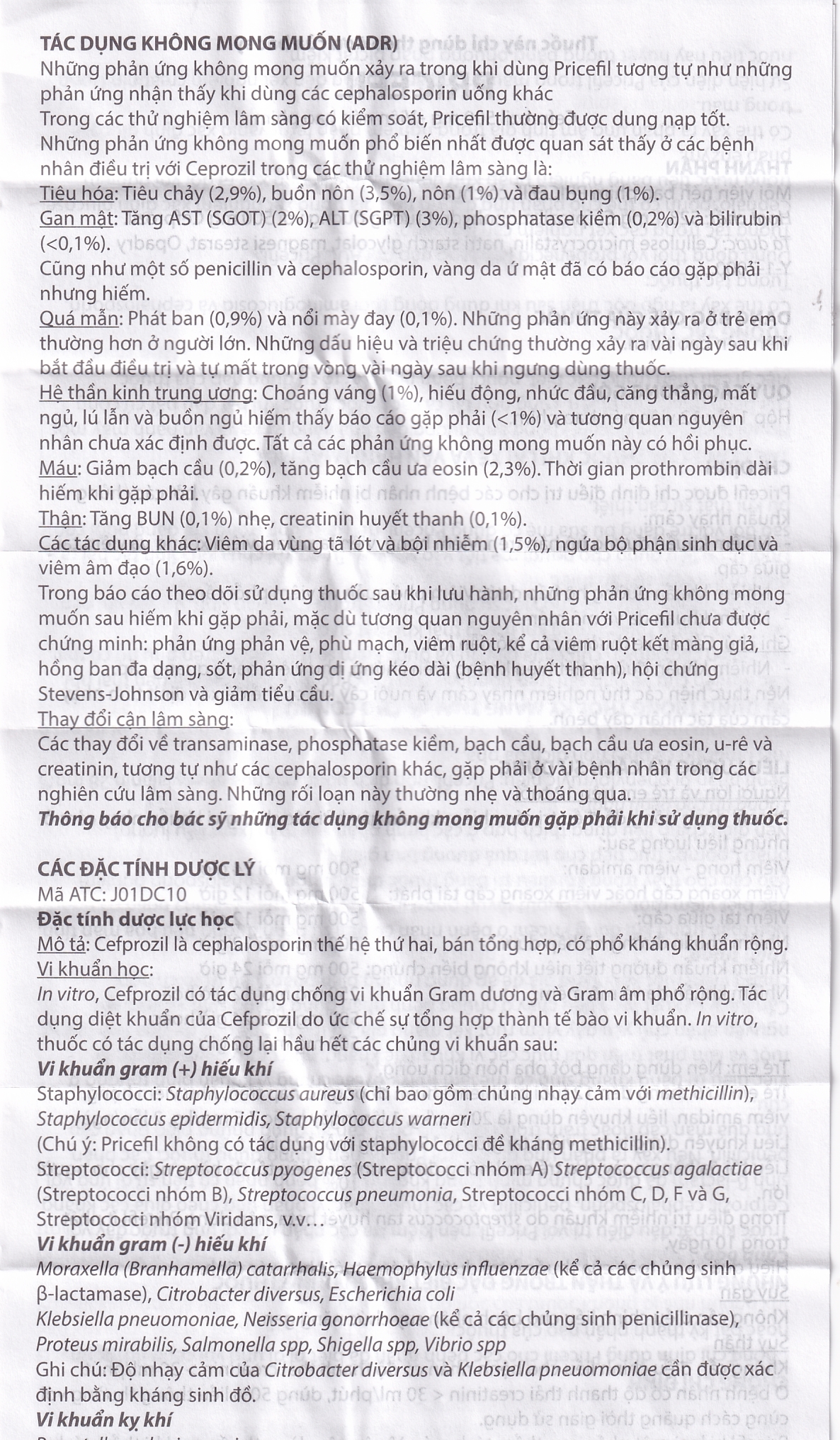 Thuốc Pricefil 500mg Vianex điều trị nhiễm khuẩn đường hô hấp (1 vỉ x 12 viên)