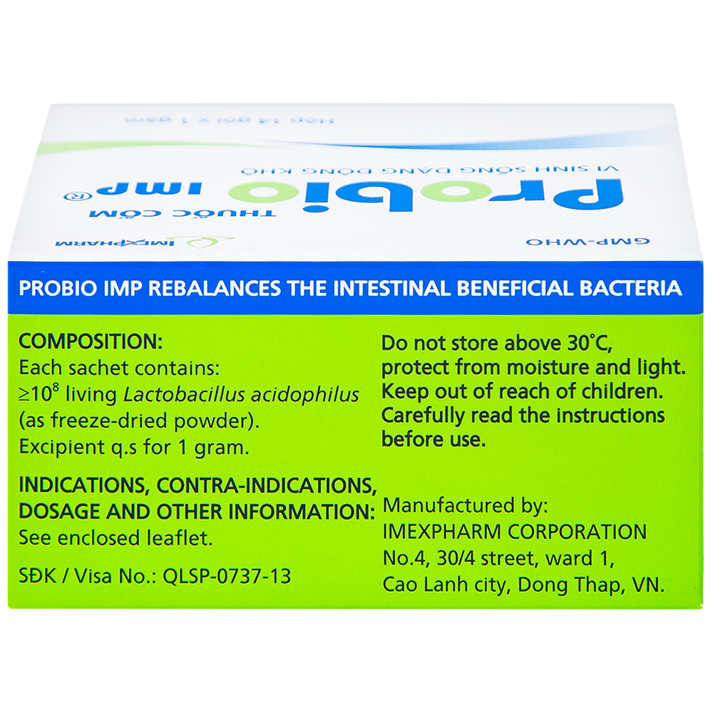 Thuốc cốm Probio IMP bổ sung vi khuẩn có ích ở ruột (14 gói x 1g)